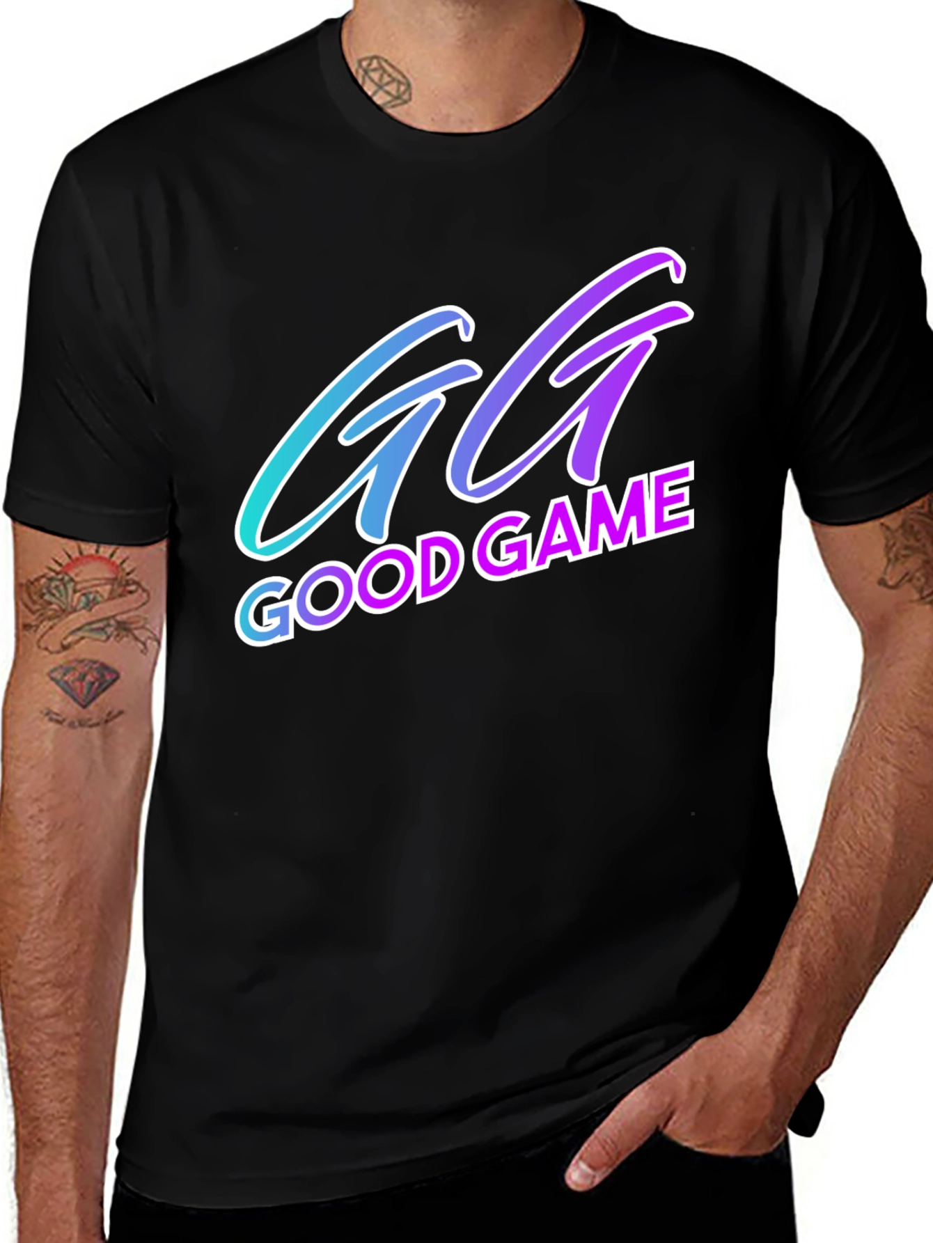 GG Good Game Black T-Shirt