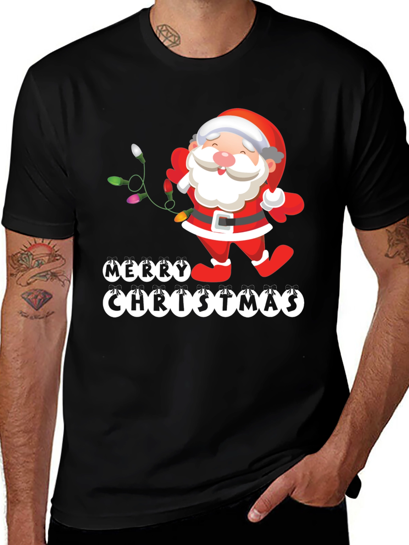 Merry Christmas Santa Graphic Tee