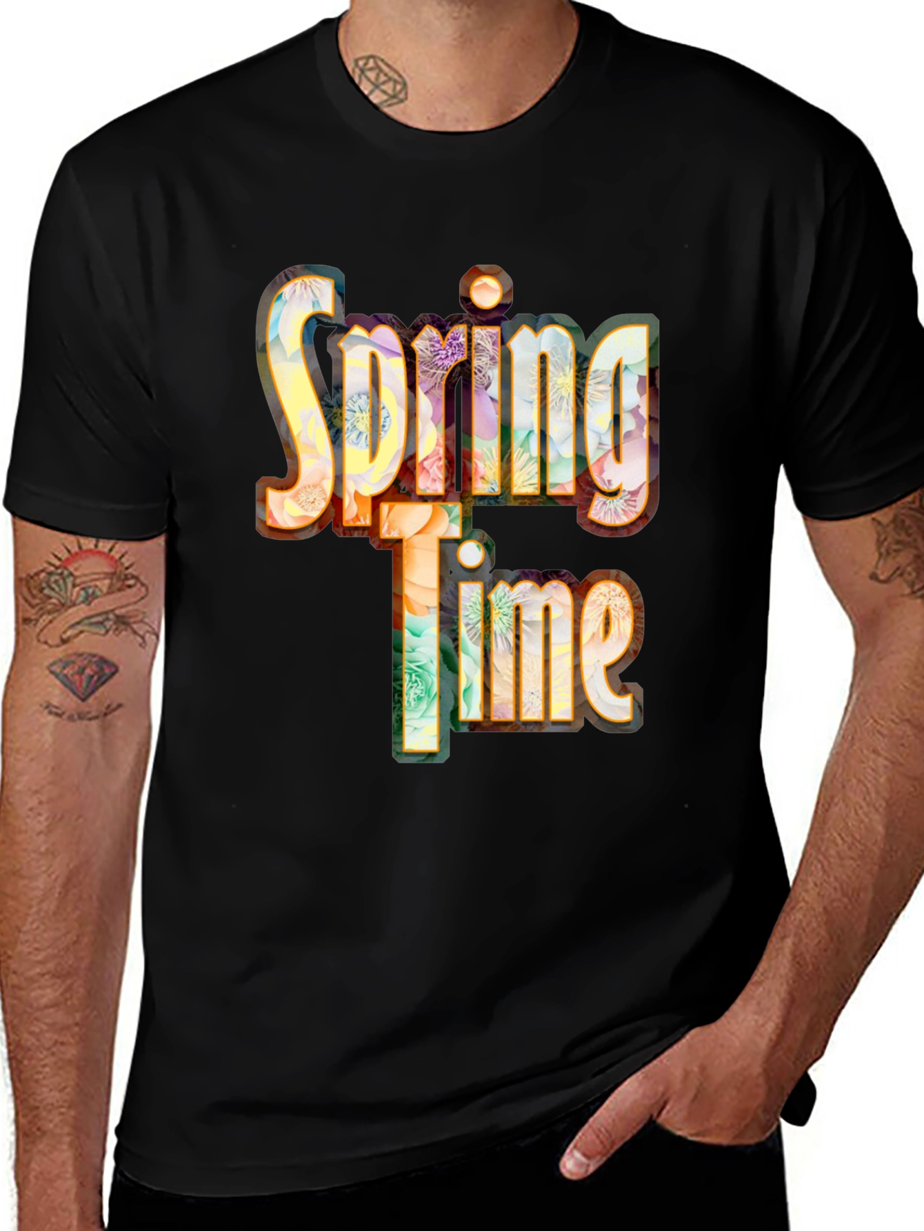 Variant 2 of Spring Time Floral Graphic T-Shirt