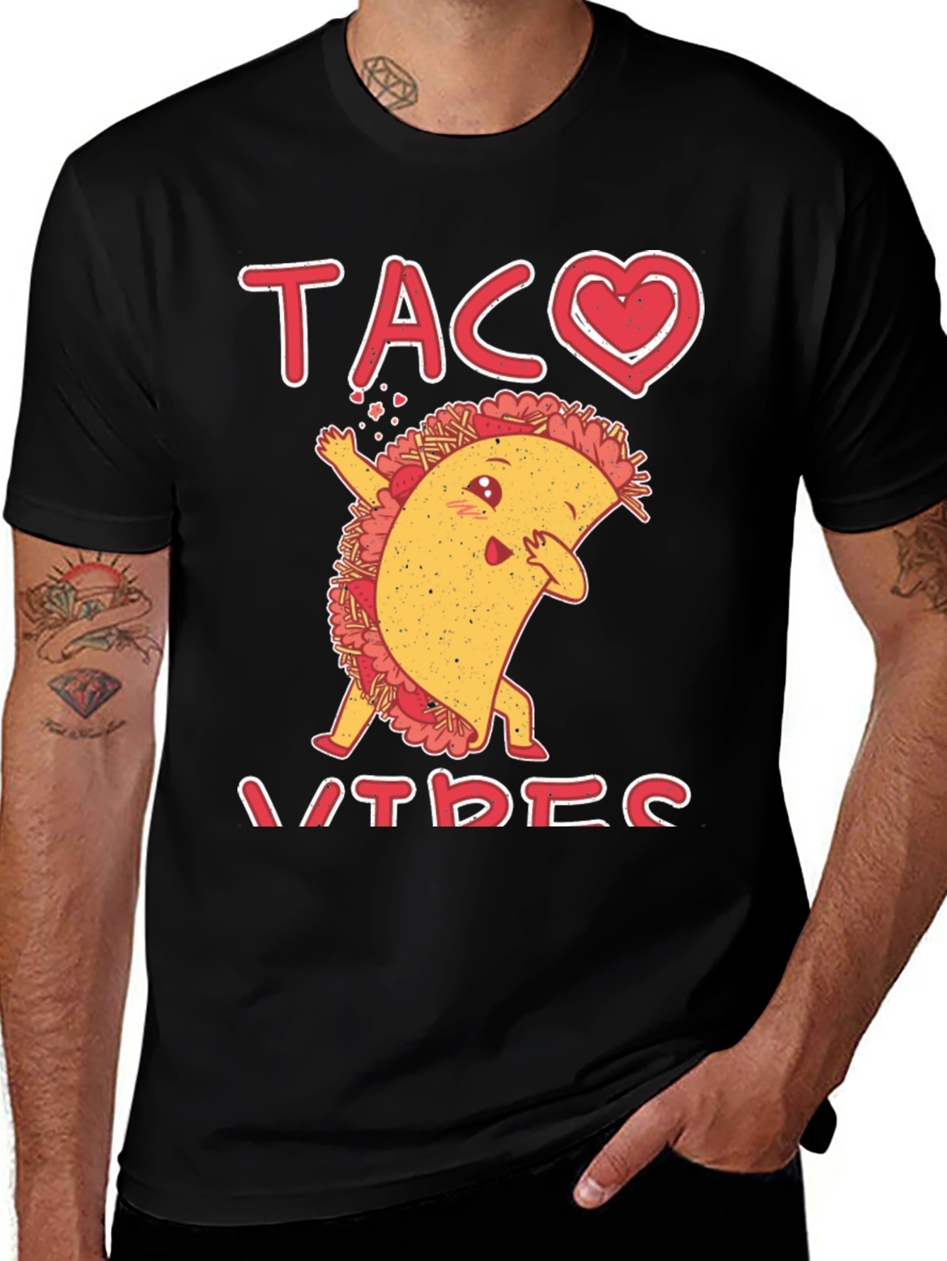 Variant 18 of Taco Vibes Graphic T-Shirt - Funny Food Tee