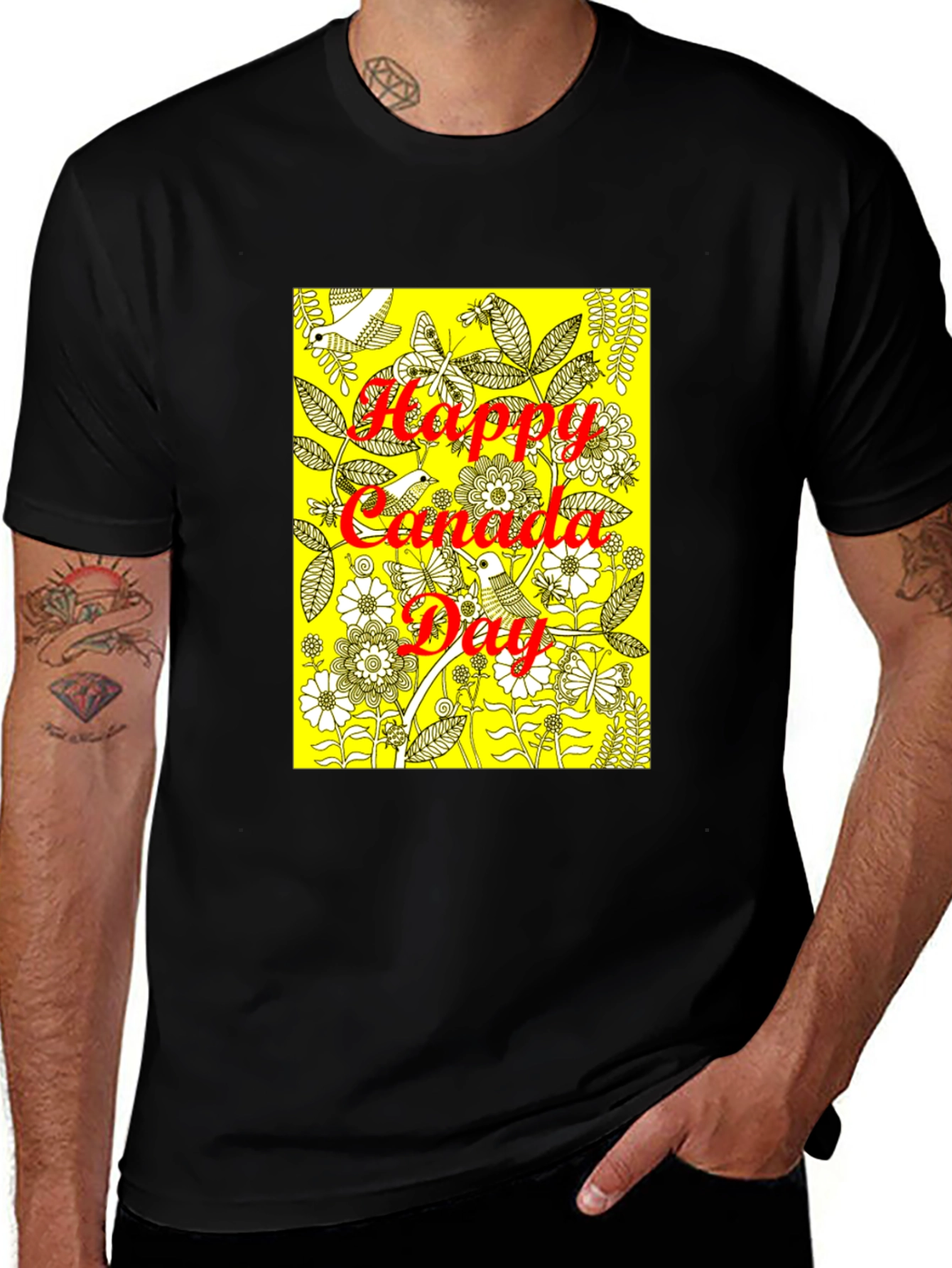 Variant 29 of Happy Canada Day Graphic T-Shirt