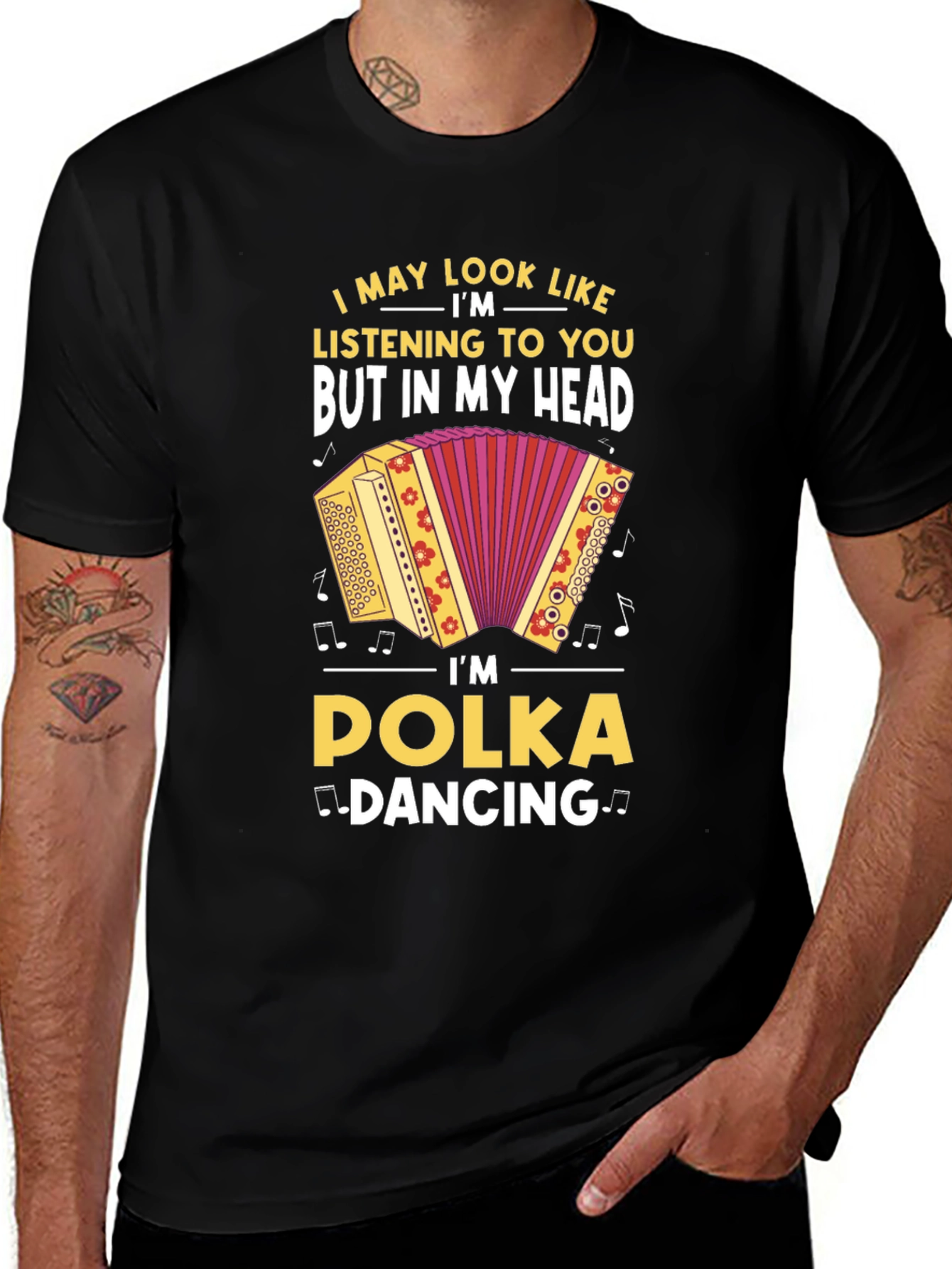 Variant 30 of Polka Dancing T-Shirt: Musical Humor Tee