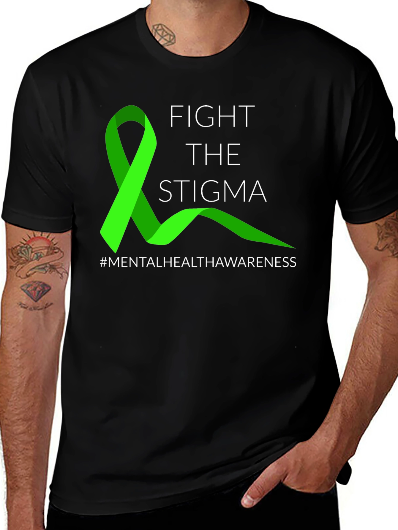 Variant 19 of Fight The Stigma Mental Health Awareness T-Shirt