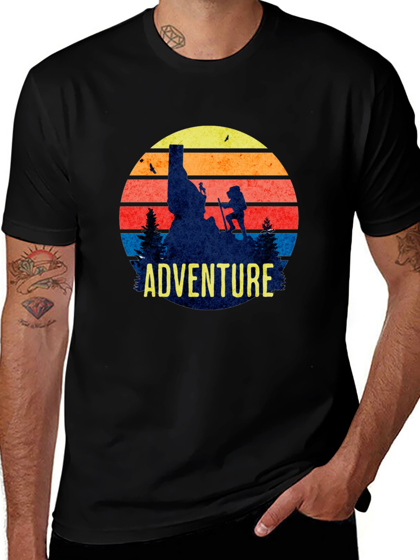 Variant 11 of Adventure Awaits Graphic Tee - Outdoor Hiking T-Shirt