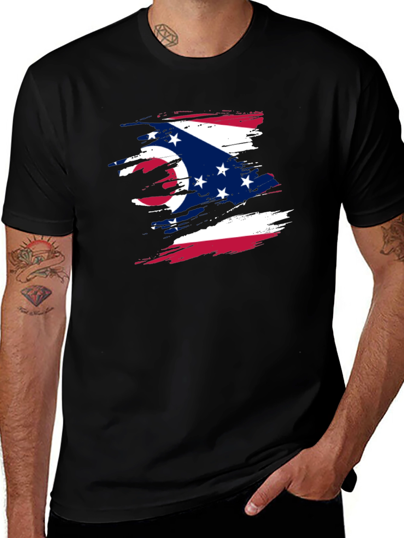 Variant 16 of Ohio Flag Graphic T-Shirt - Stylish State Pride Tee