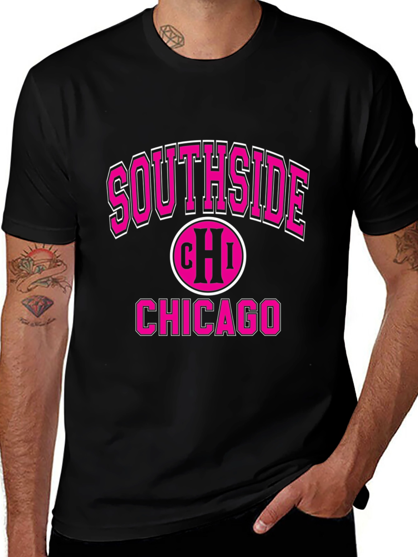 Southside Chicago Graphic Tee - Classic Black