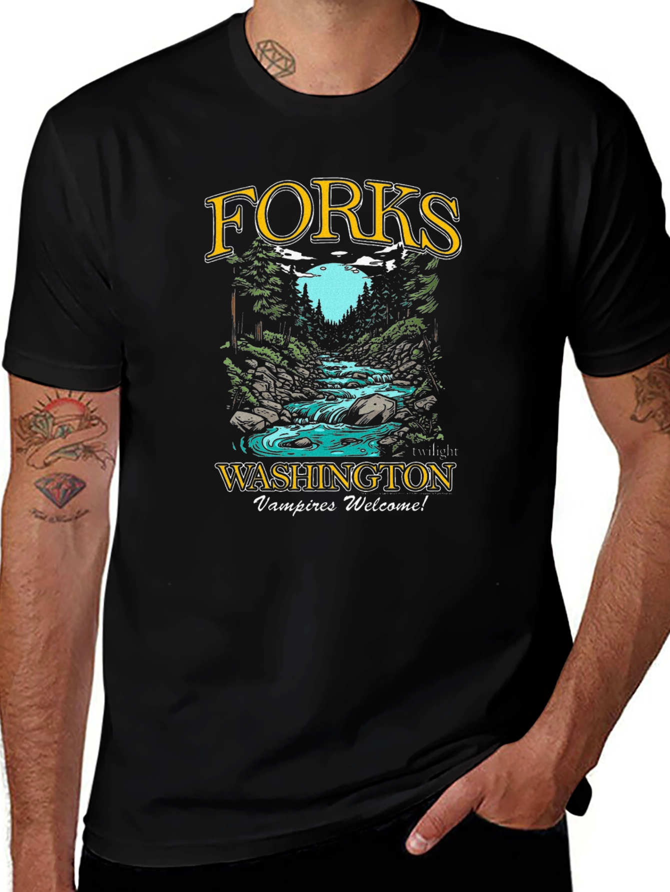 Forks Washington Vampires Welcome T-Shirt