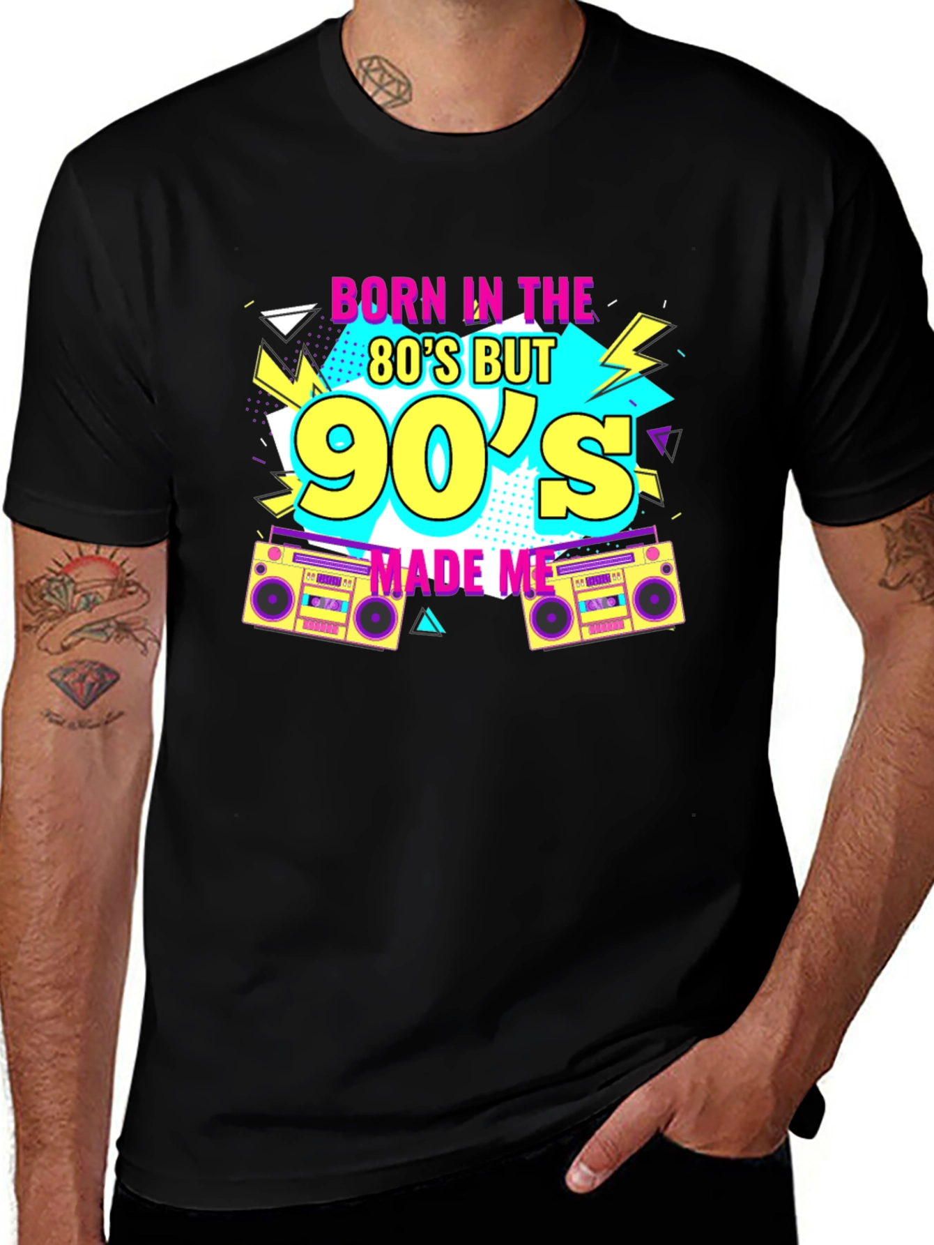 Variant 15 of Born in the 80s But 90s Made Me Graphic Tee