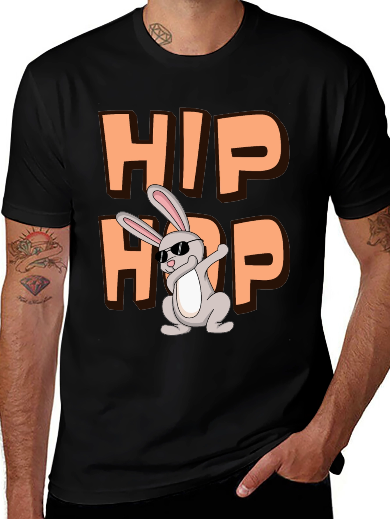 Variant 26 of Hip Hop Easter Bunny Dab T-Shirt