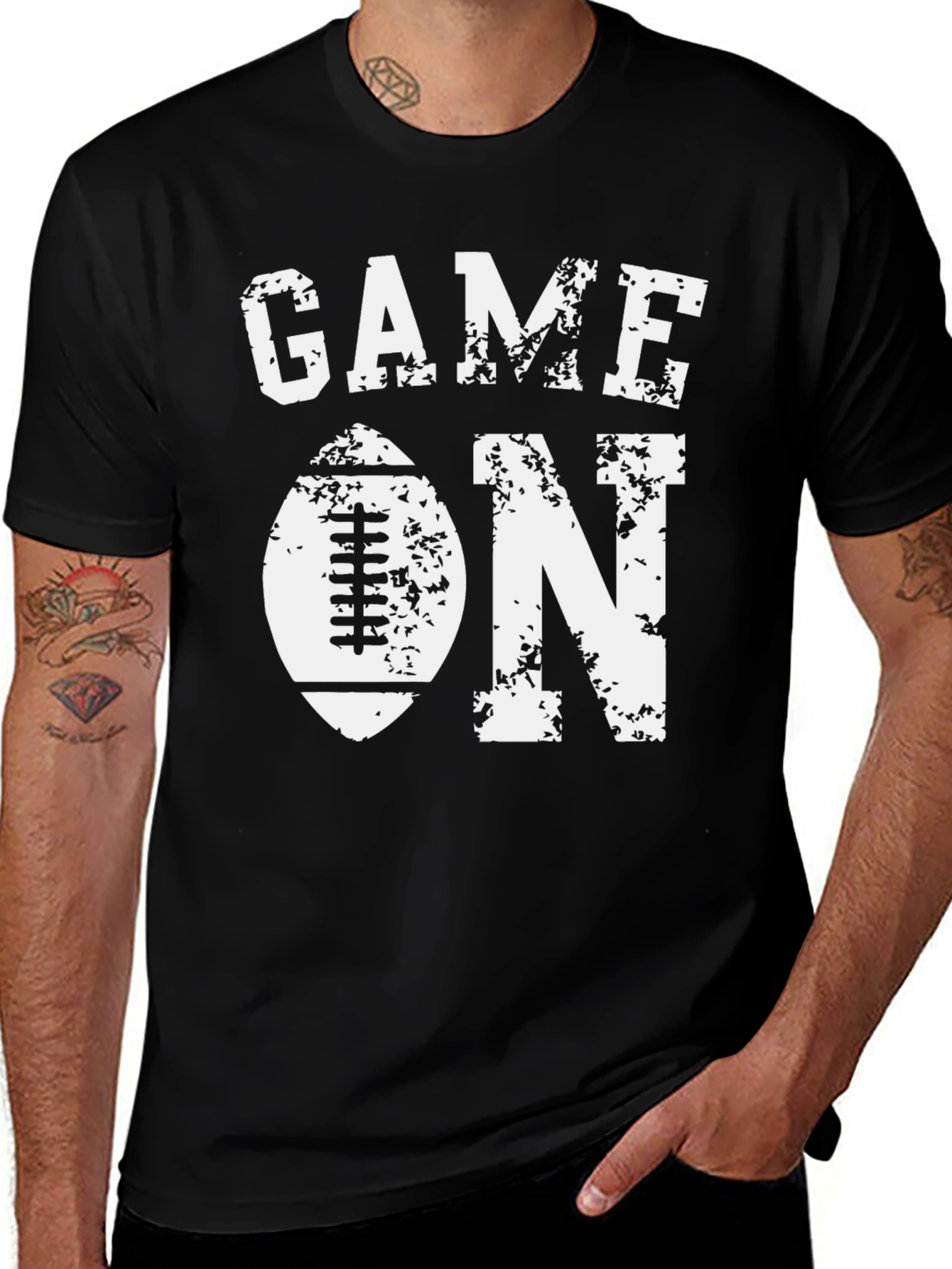 Variant 6 of Game On Football Graphic T-Shirt
