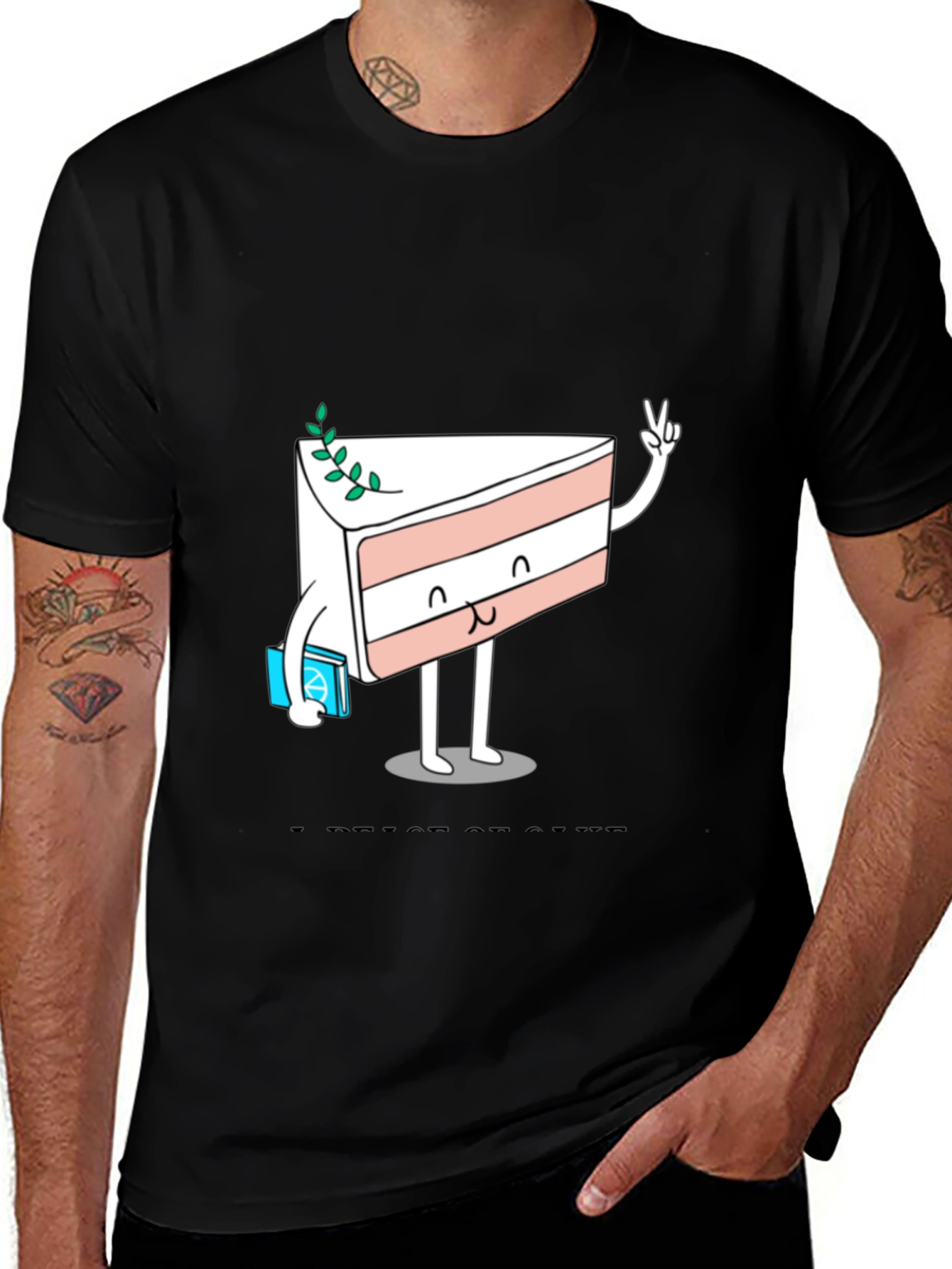 Variant 4 of Cake Slice Cartoon Graphic Tee