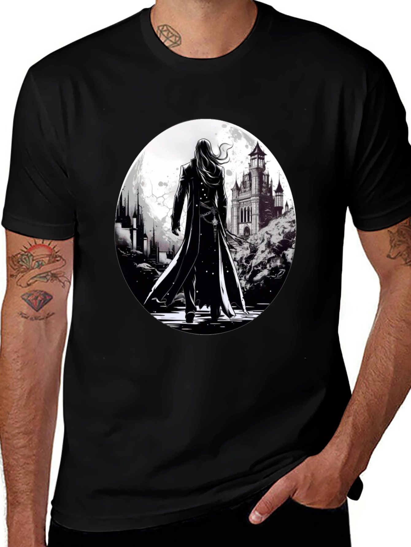 Variant 25 of Gothic Castle Graphic Tee