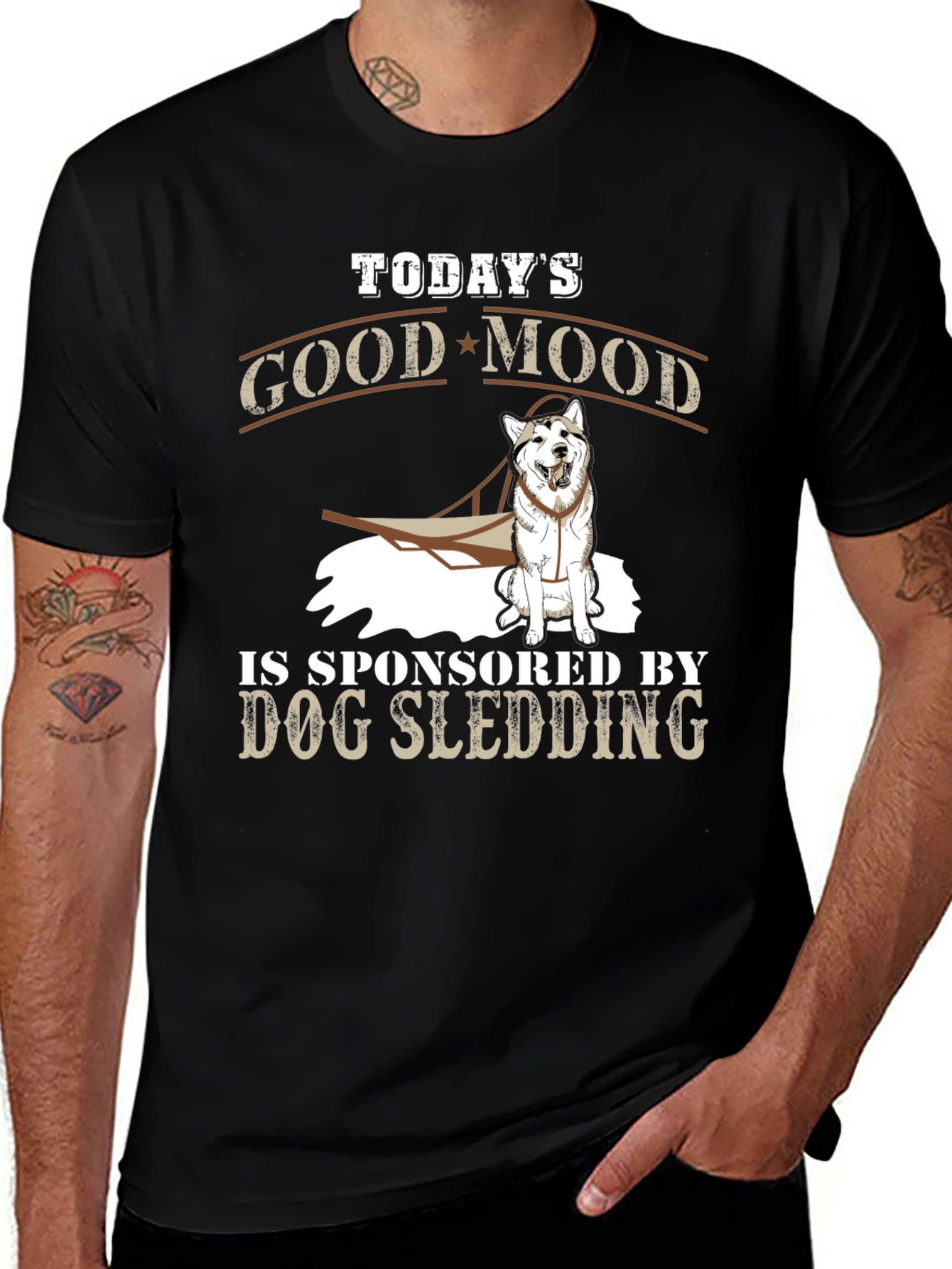 Variant 21 of Dog Sledding T-Shirt: Good Mood Sponsor