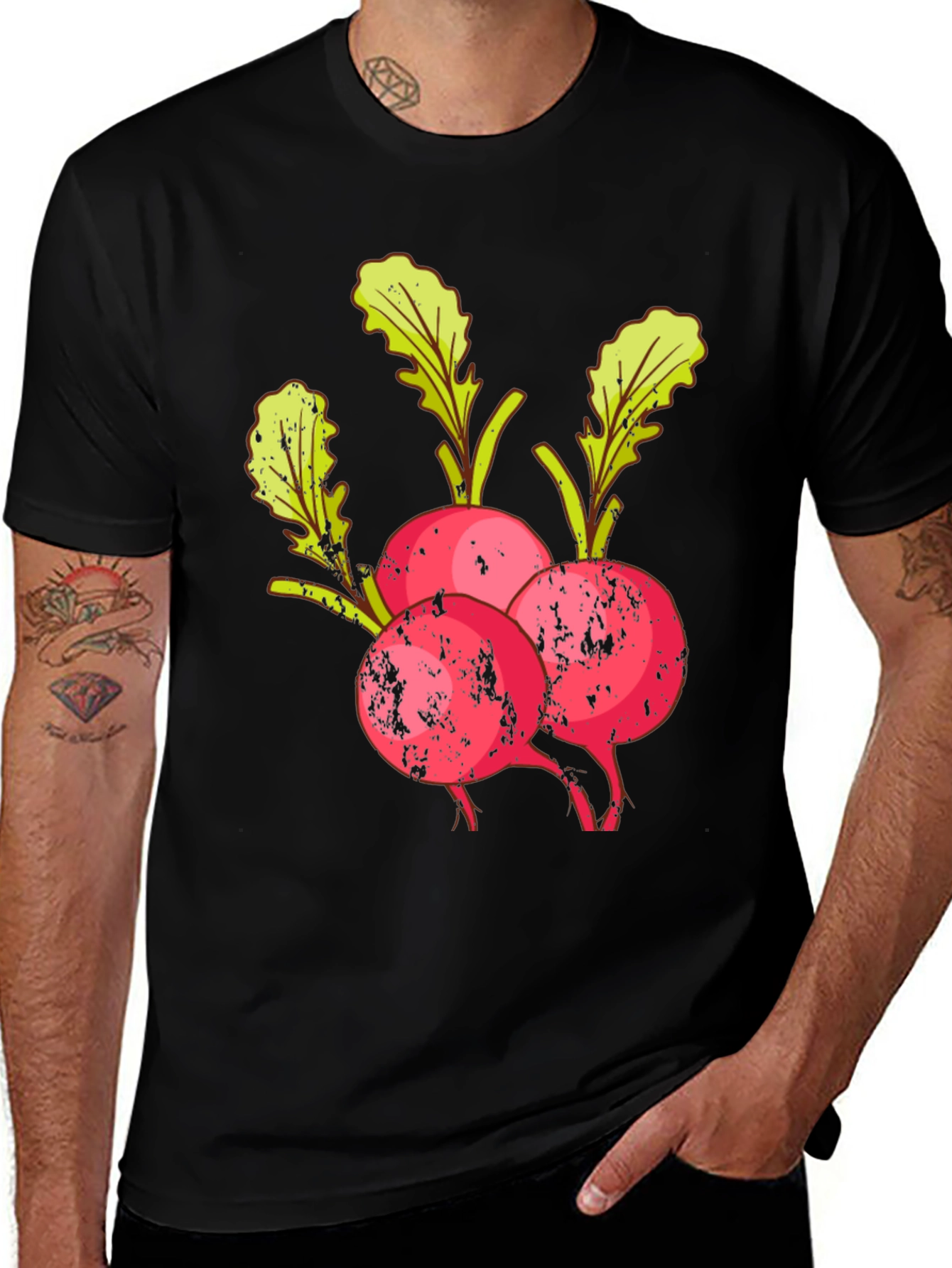Variant 11 of Radish Graphic T-Shirt - Unique Vegetable Design