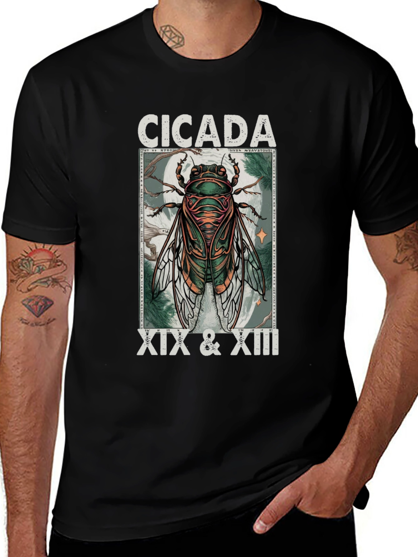 Variant 21 of Cicada XIX & XIII Graphic T-Shirt