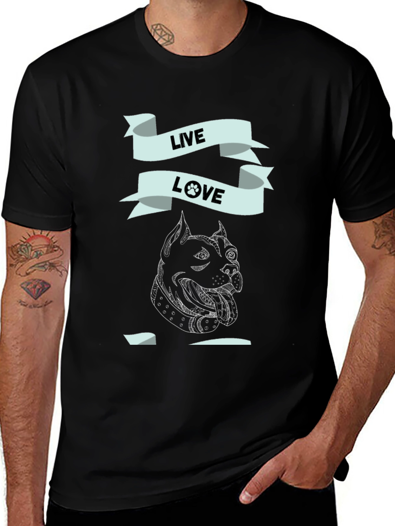 Variant 7 of Live Love Dog T-Shirt