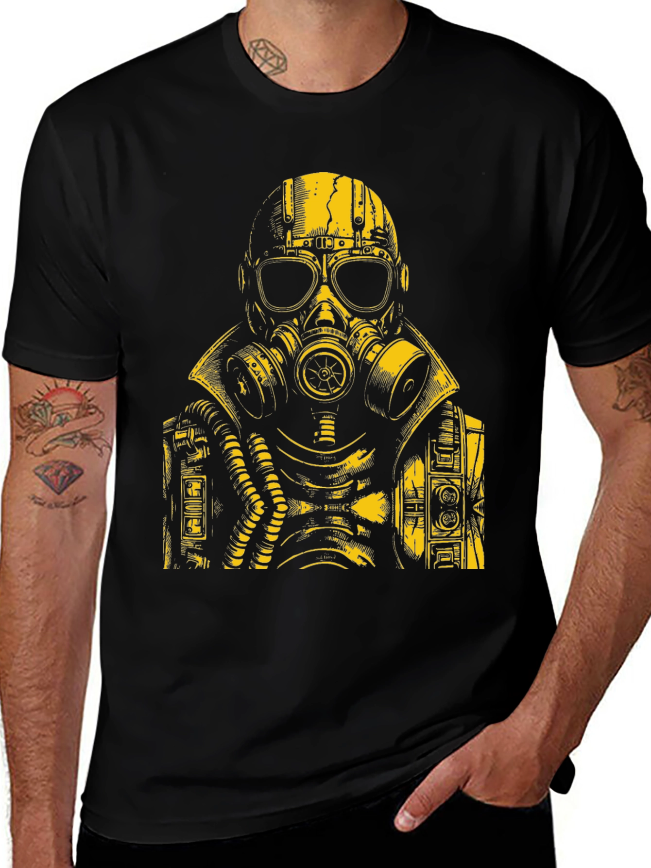 Variant 27 of Steampunk Gas Mask Graphic T-Shirt