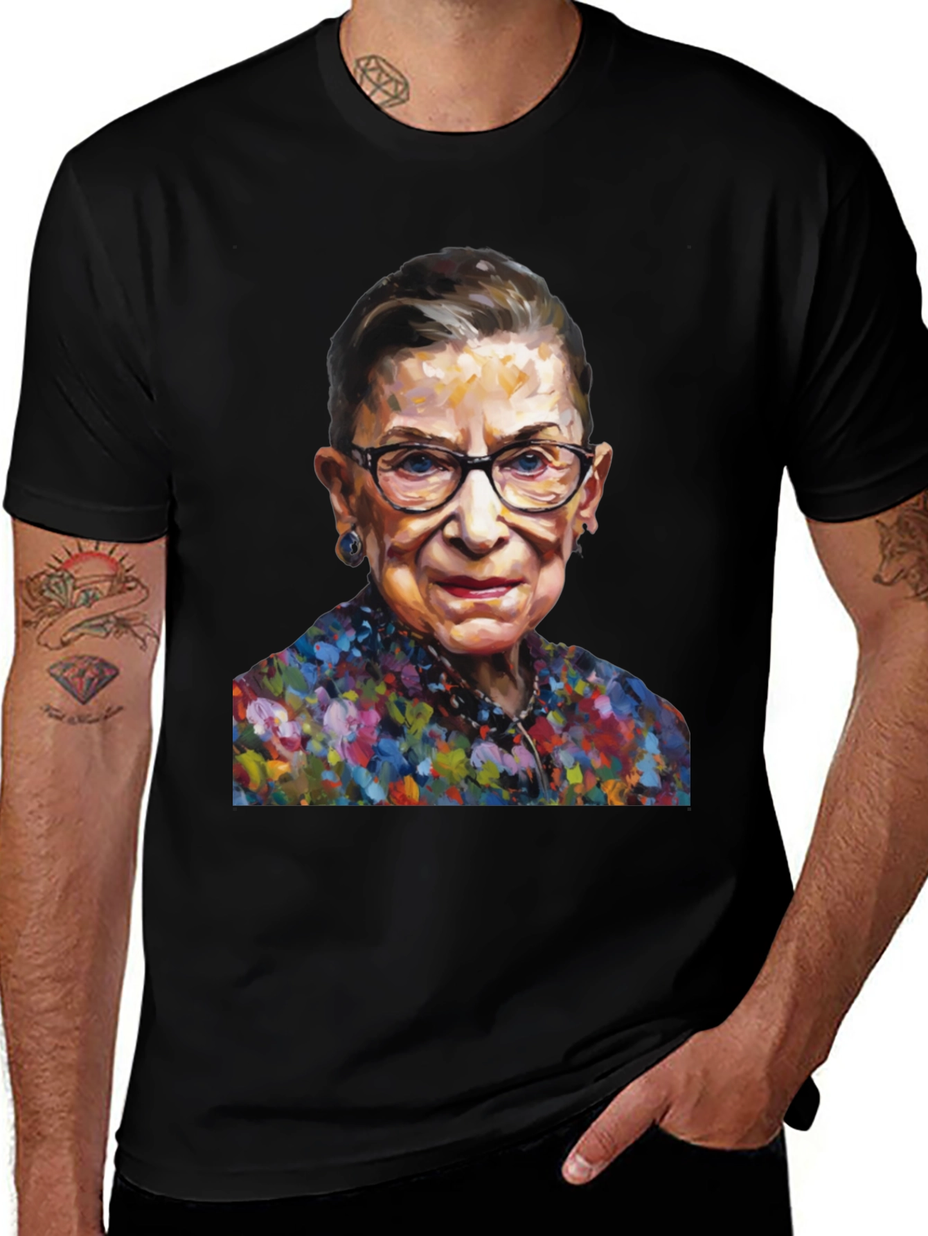 RBG Portrait T-Shirt - Supreme Court Justice