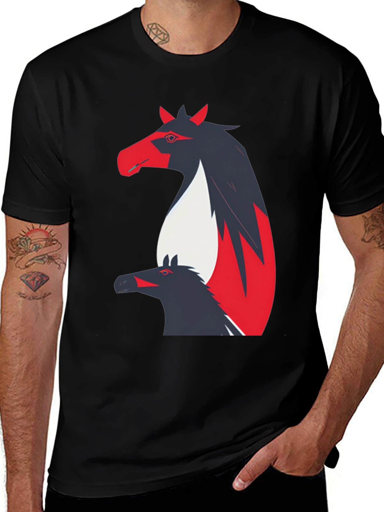 Variant 9 of Horse Graphic Tee - Unique Design, Comfortable Fit