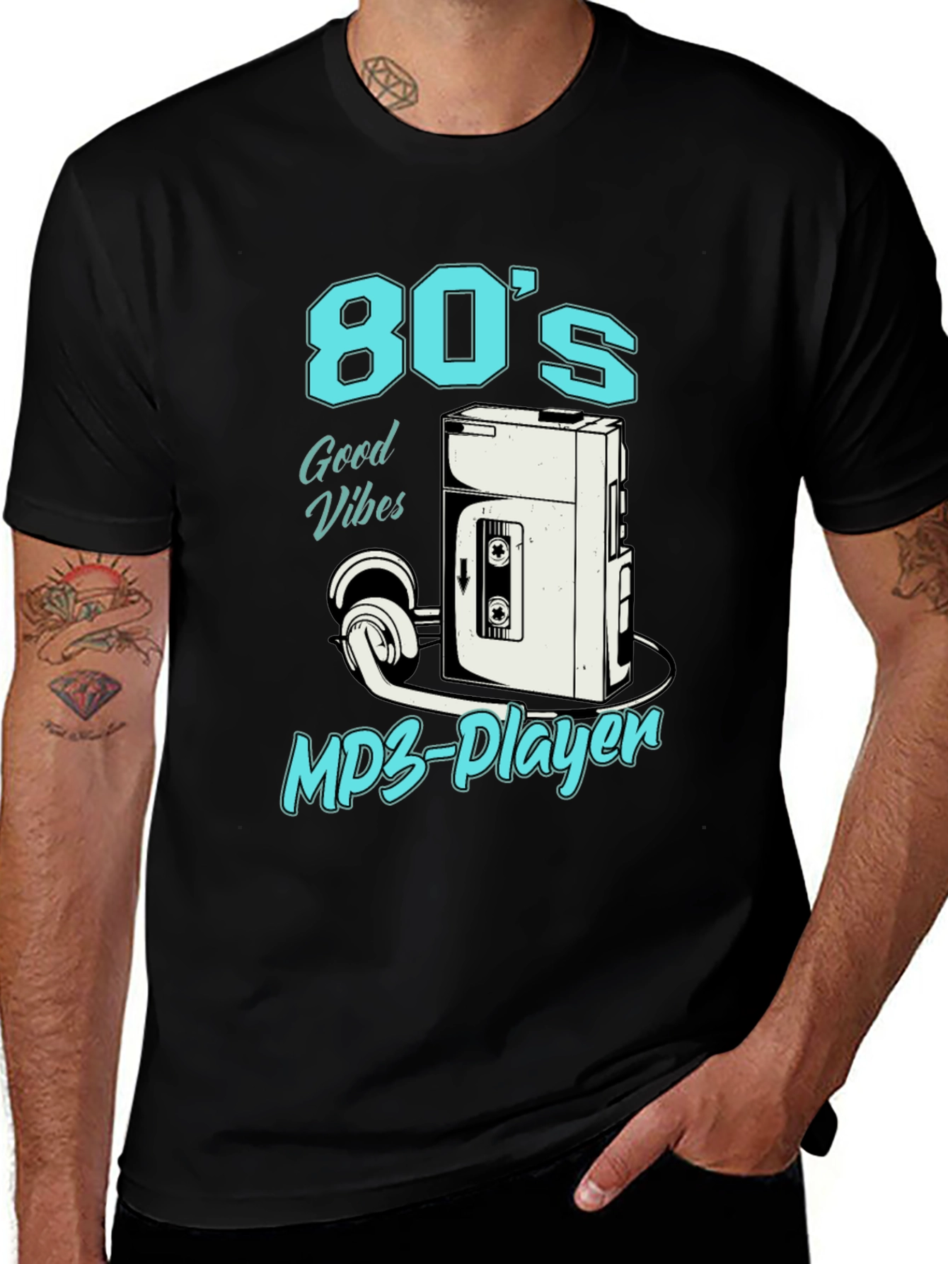 Variant 5 of Retro 80's Cassette Player T-Shirt