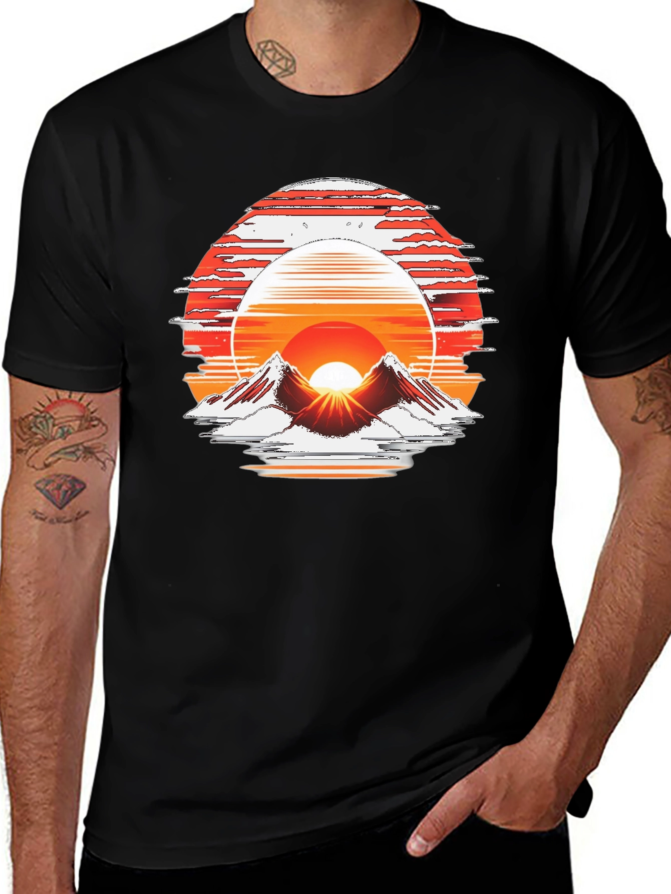 Variant 8 of Sunset Mountain Graphic Tee