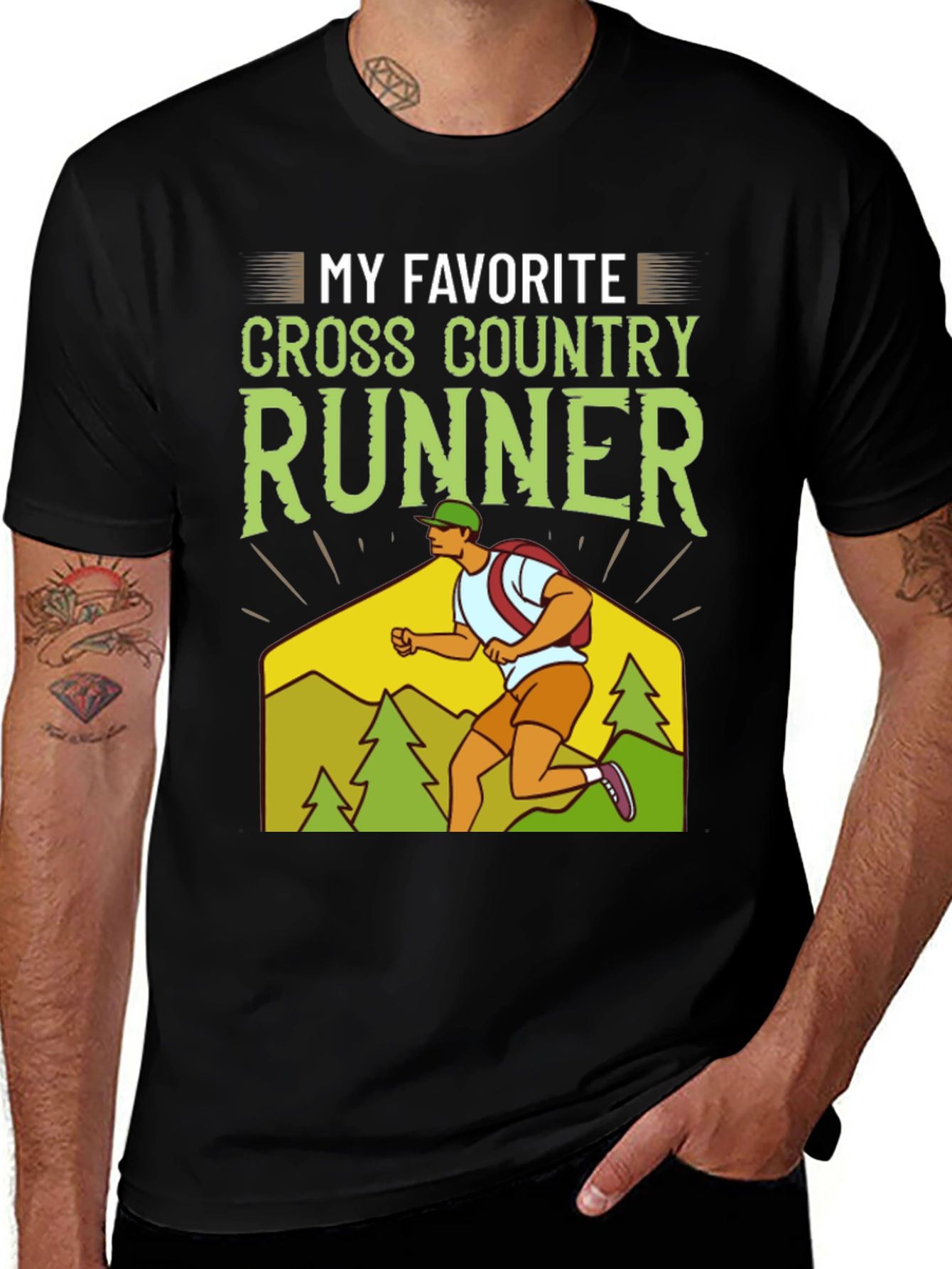 Variant 29 of My Favorite Cross Country Runner Graphic T-Shirt