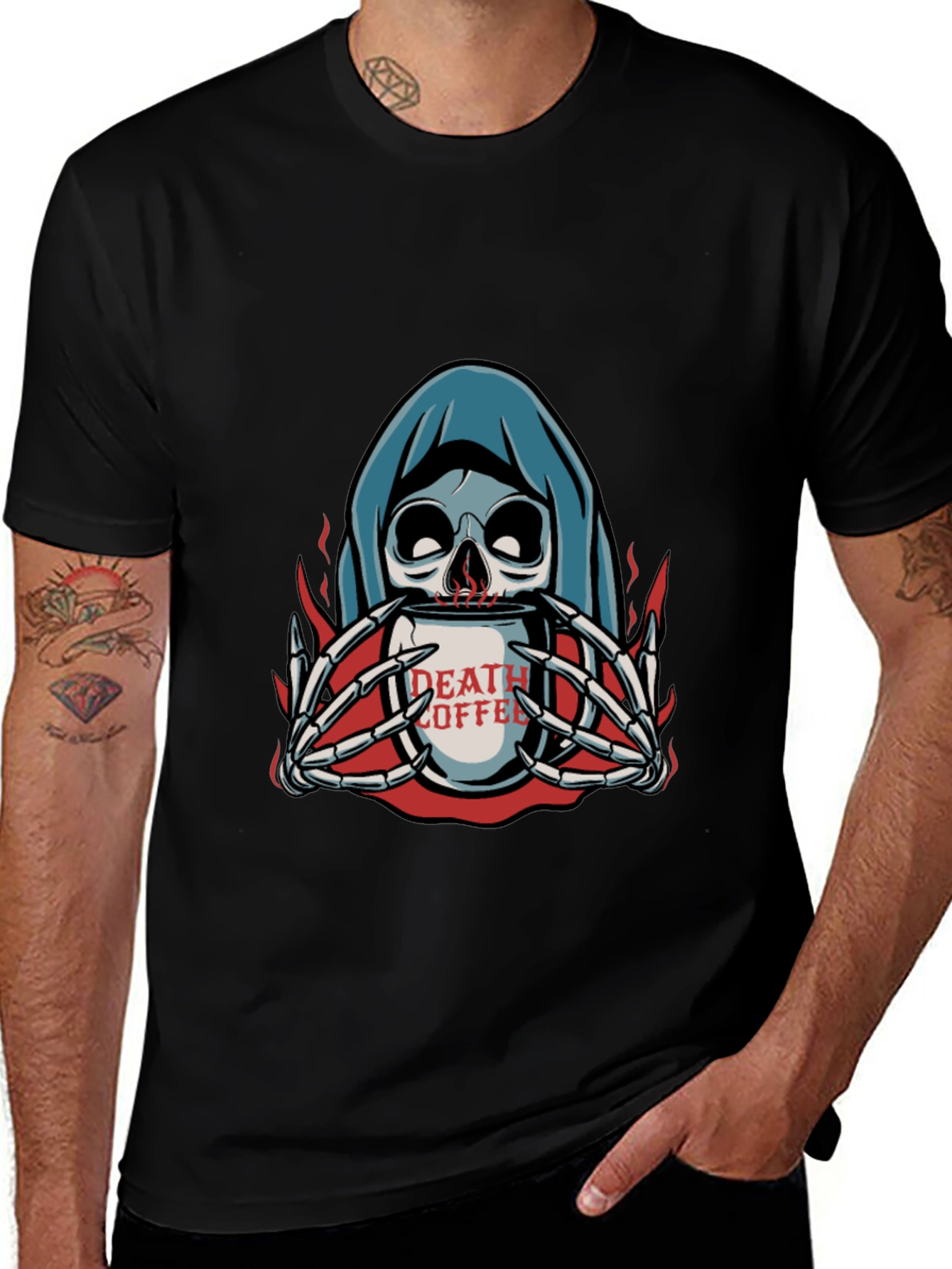 Variant 25 of Death Coffee Graphic T-Shirt