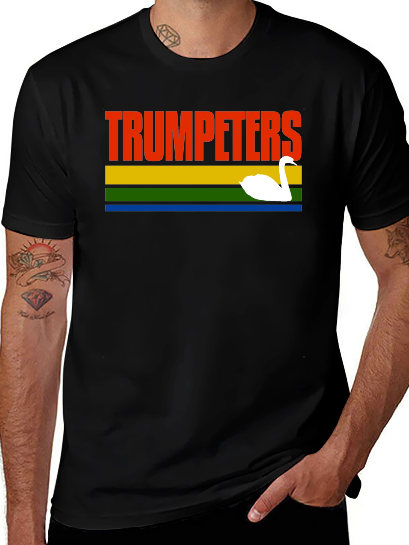 Variant 26 of Trumpeters Swan Retro Style T-Shirt