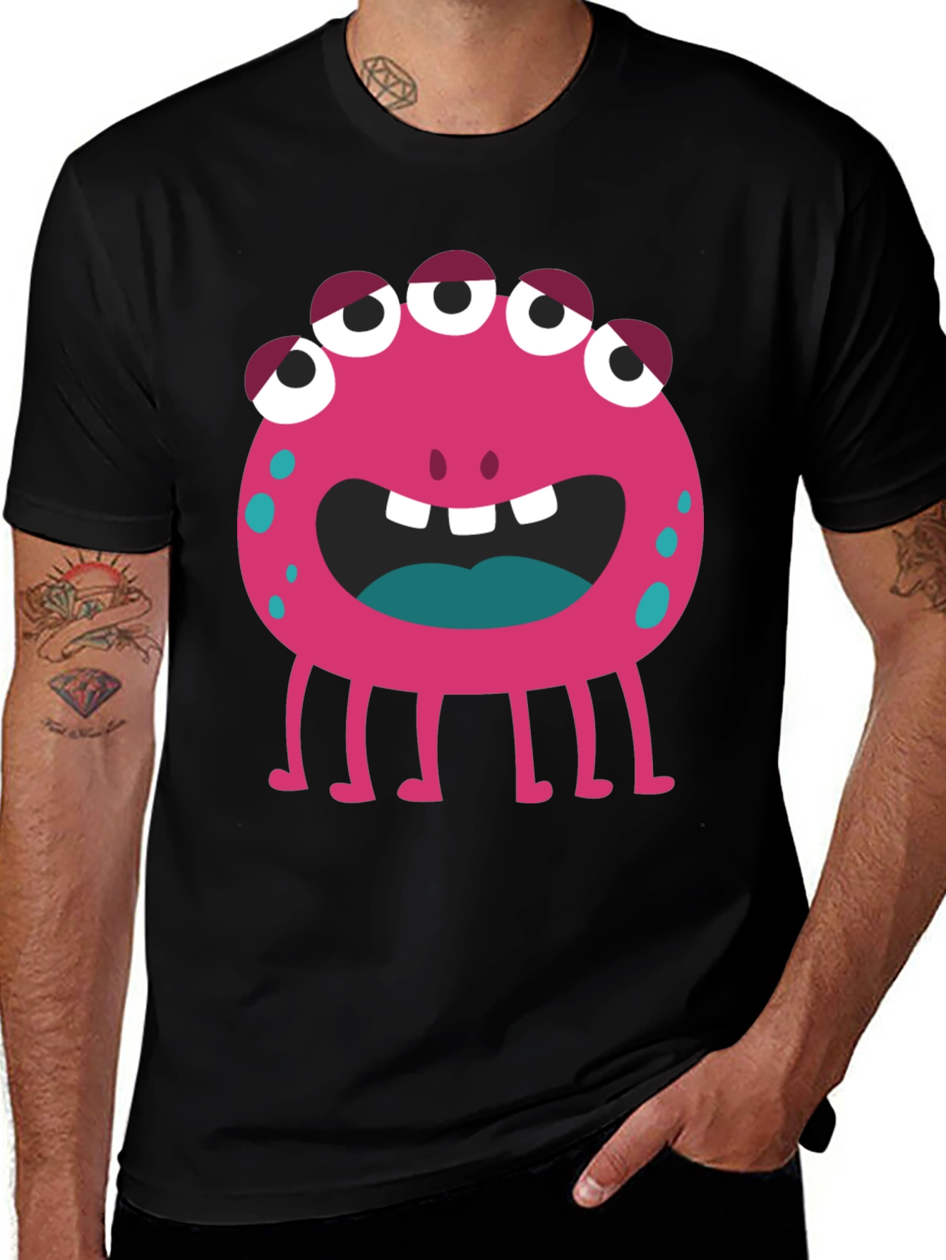 Variant 15 of Monster Graphic T-Shirt - Fun & Unique Design