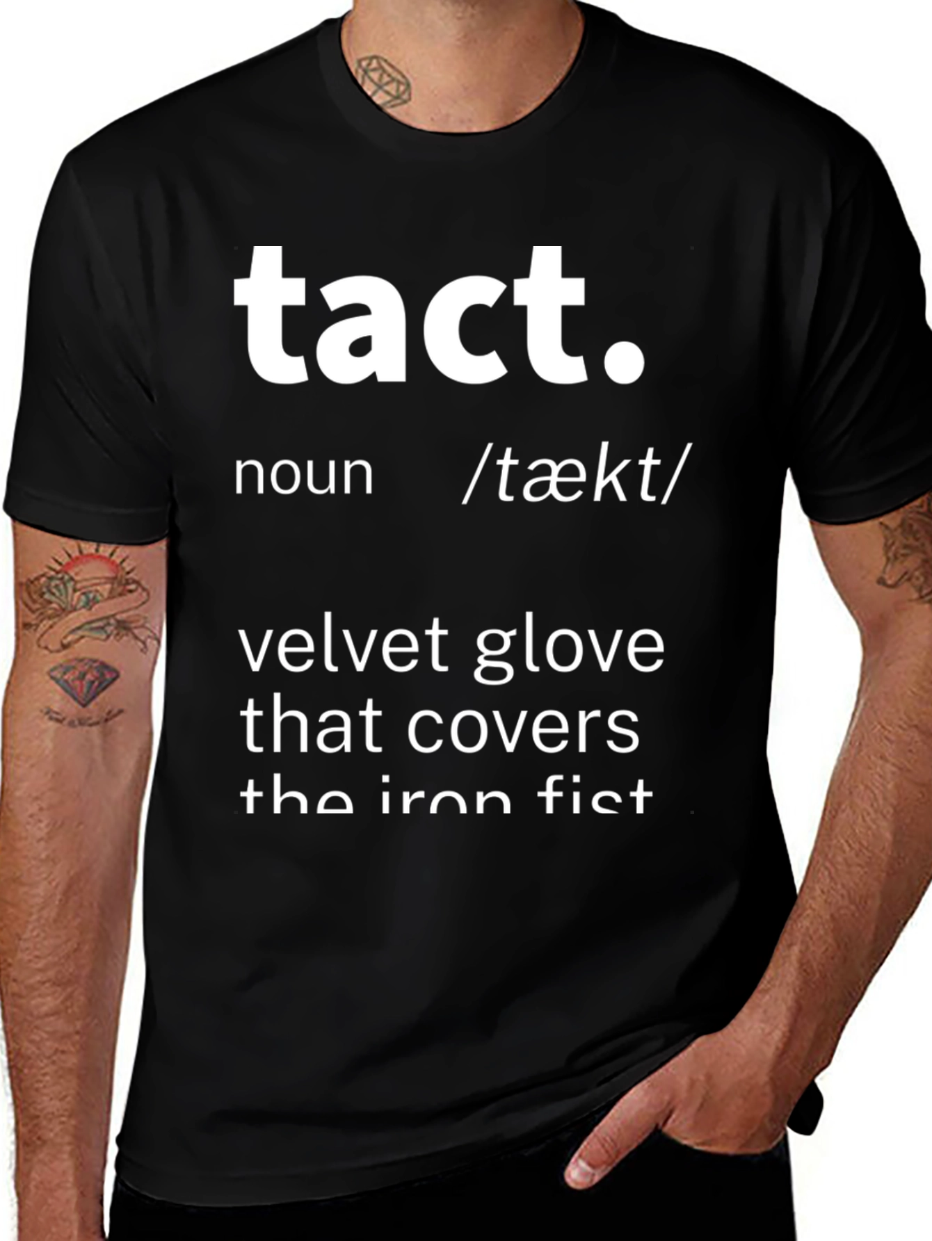 Tact Definition Graphic T-Shirt - Black