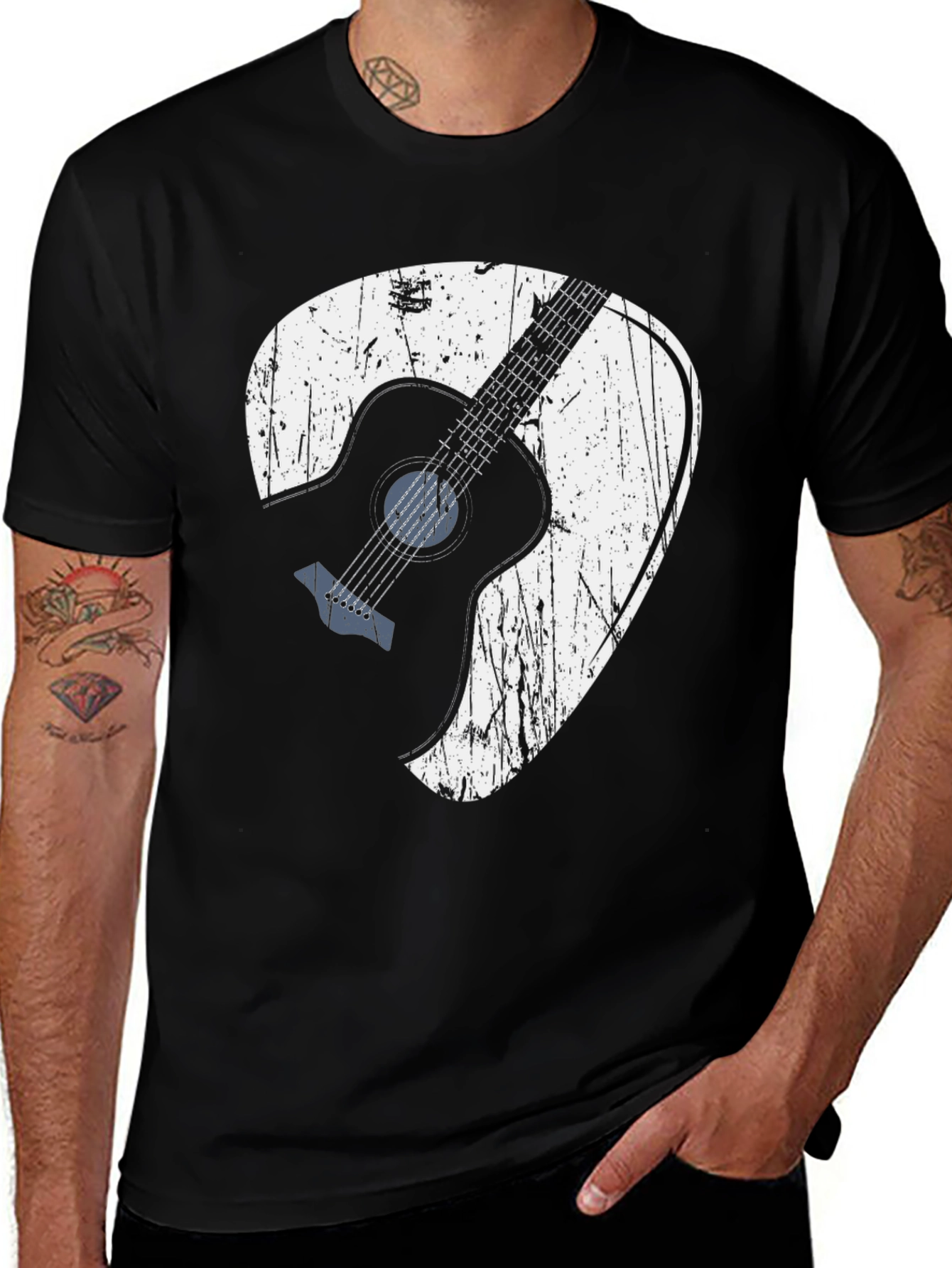 Variant 6 of Guitar Pick Graphic Tee - Music Lover T-Shirt