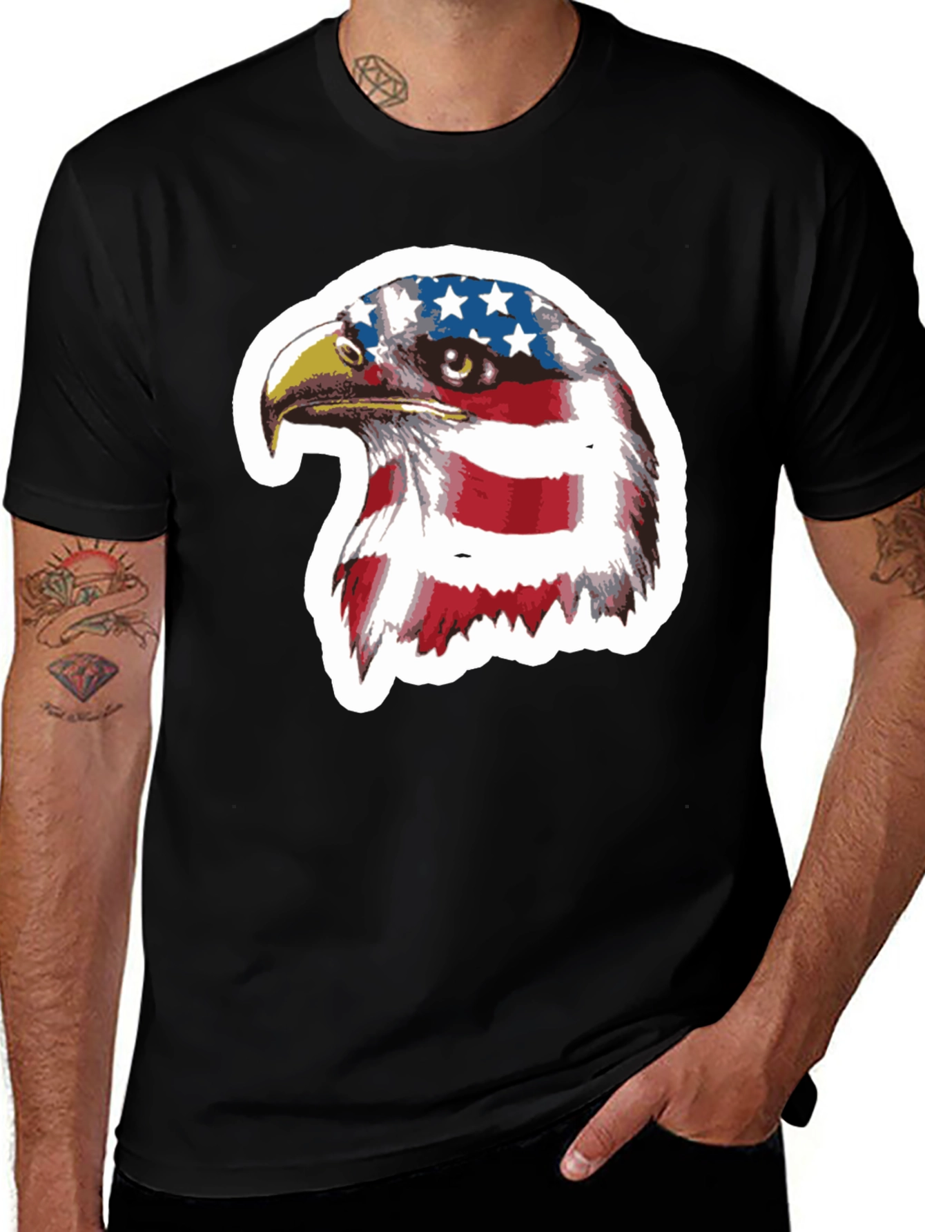 Variant 11 of Patriotic Eagle Graphic Tee - USA Pride Shirt