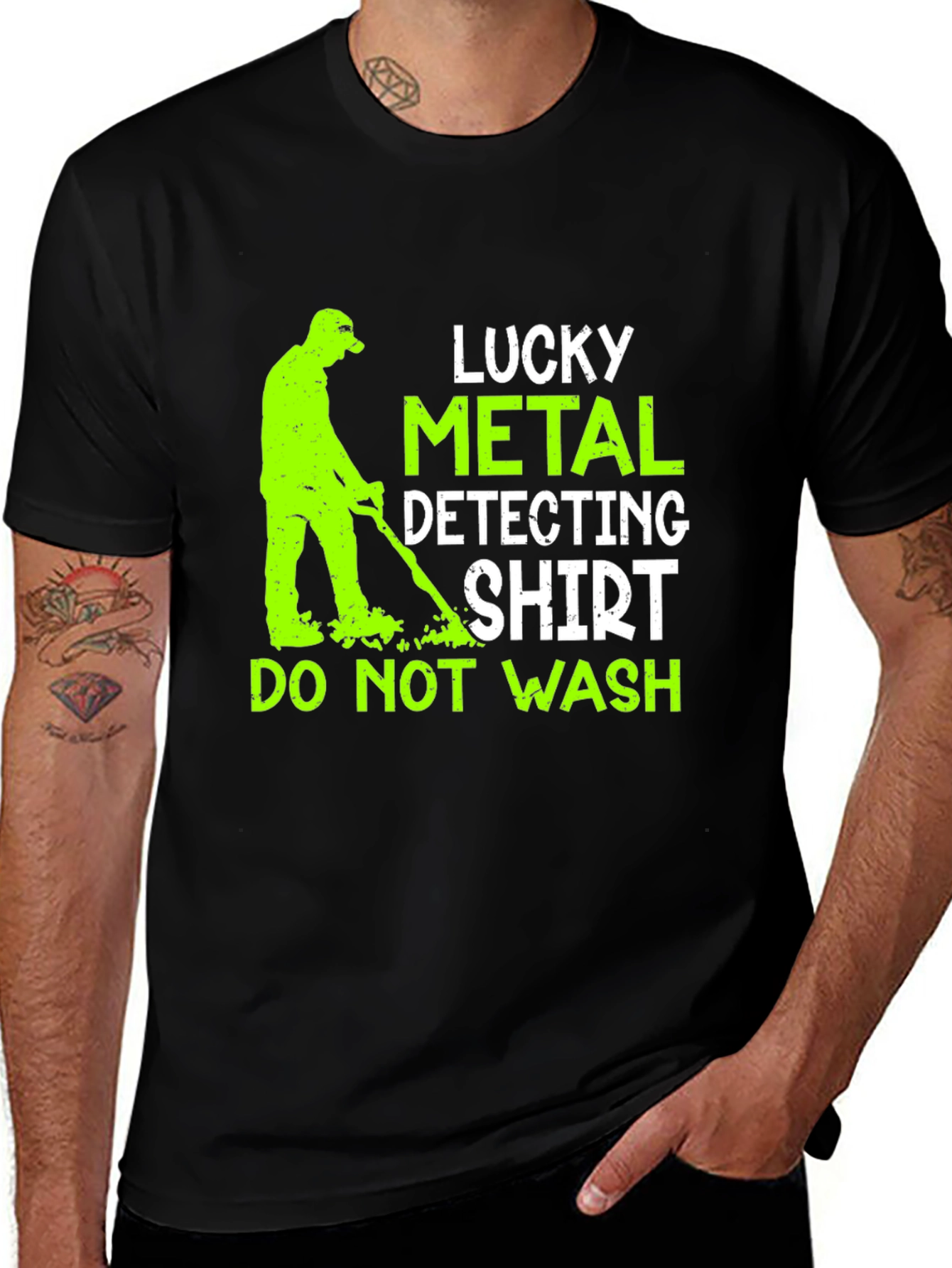 Variant 18 of Lucky Metal Detecting Shirt - Novelty Hobby Tee