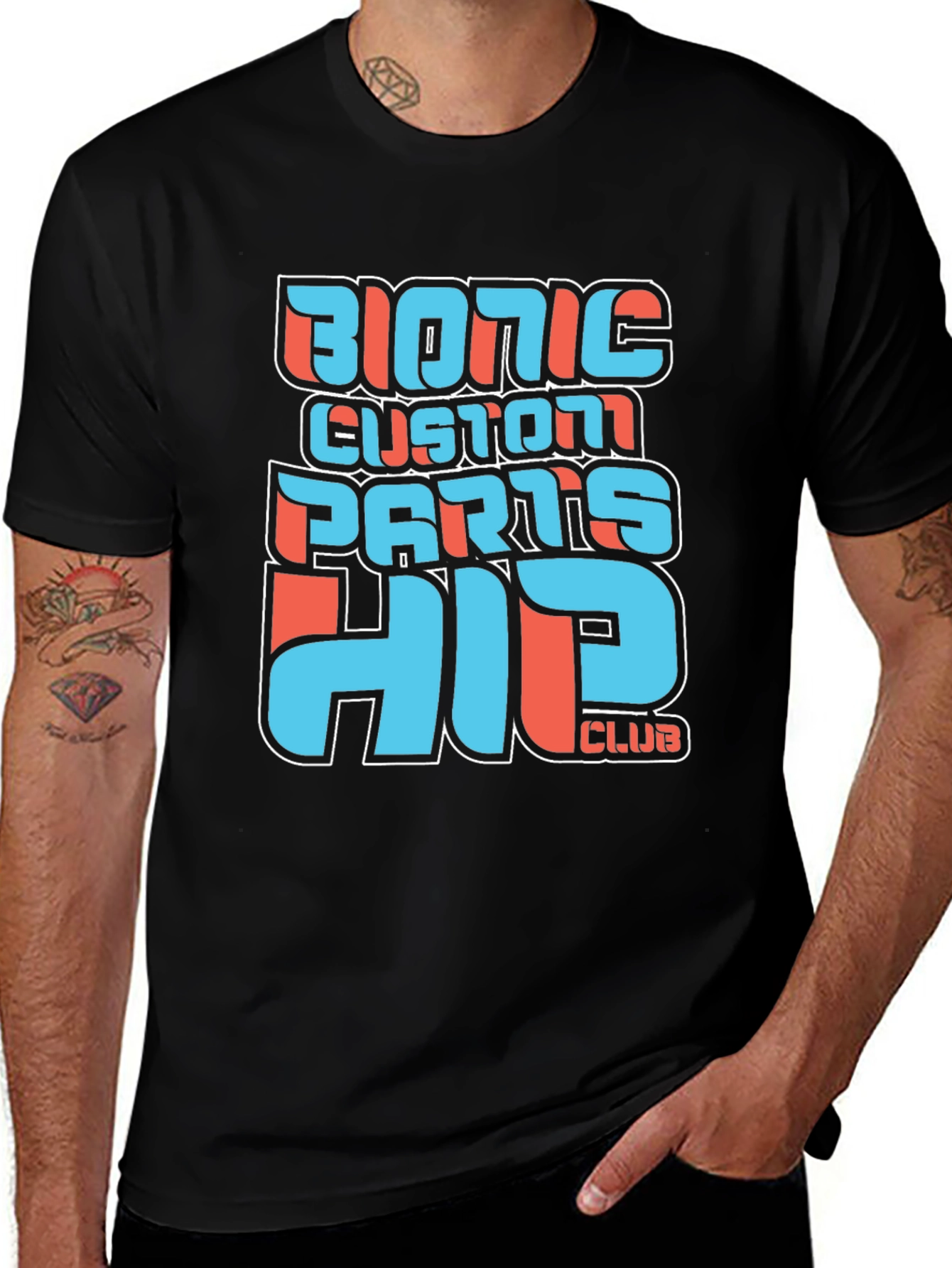 Variant 11 of Bionic Custom Parts Hip Club Graphic T-Shirt