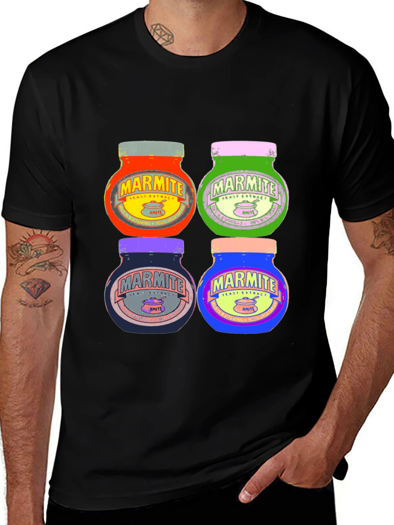 Pop Art Marmite T-Shirt: Retro Yeast Spread Tee