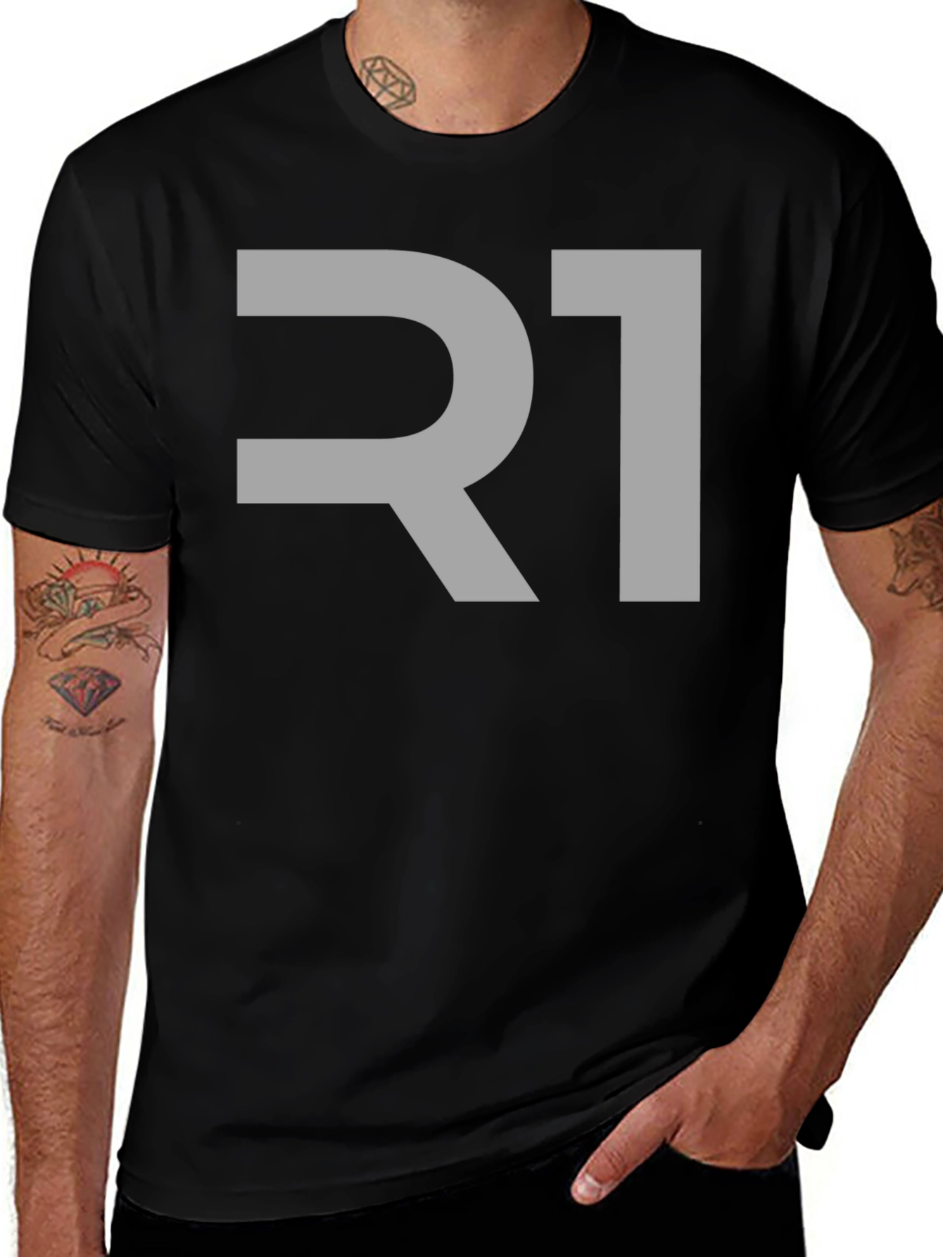 Variant 9 of R1 Graphic Tee - Modern Style