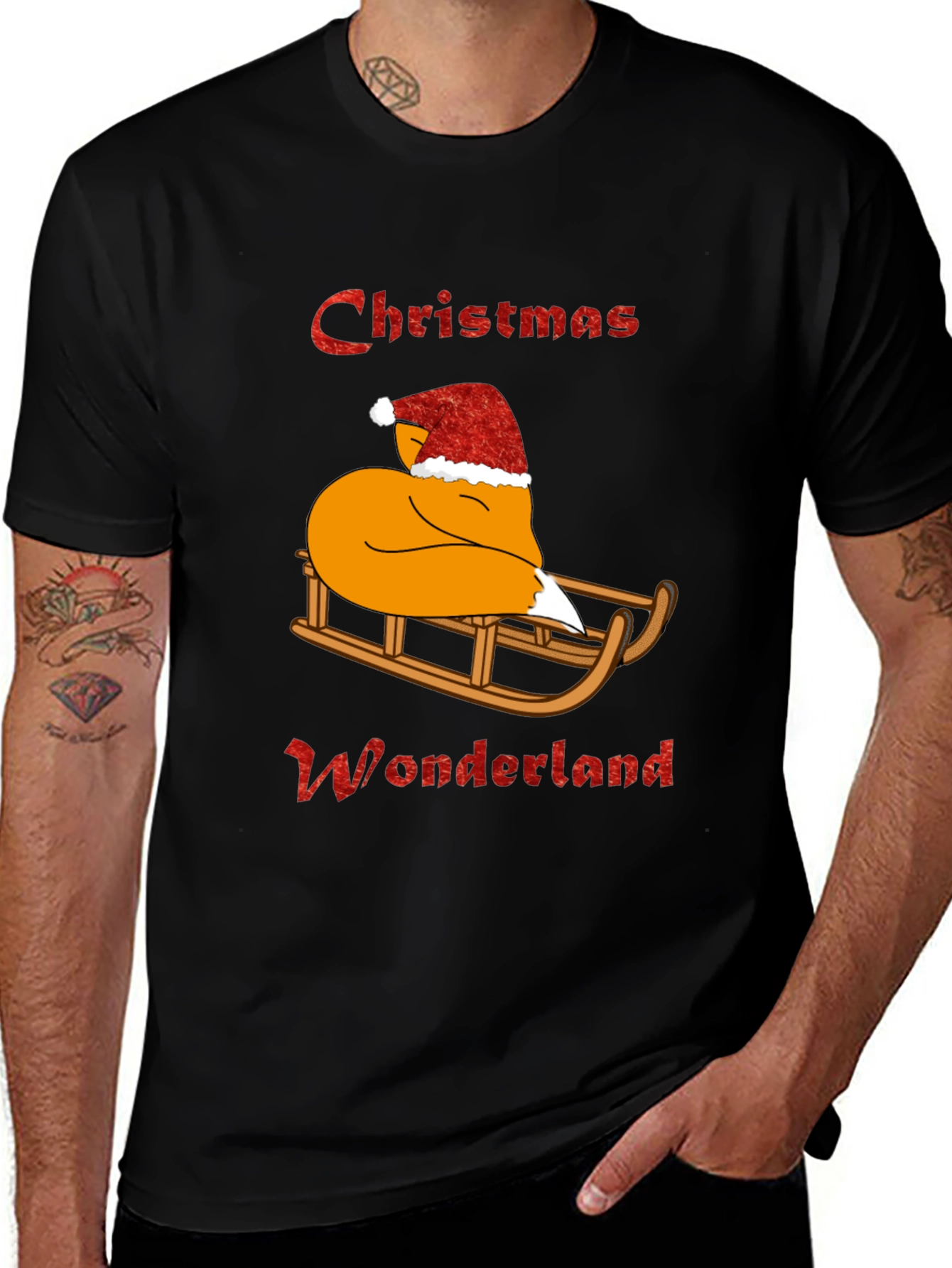 Variant 12 of Christmas Wonderland Fox Graphic Tee