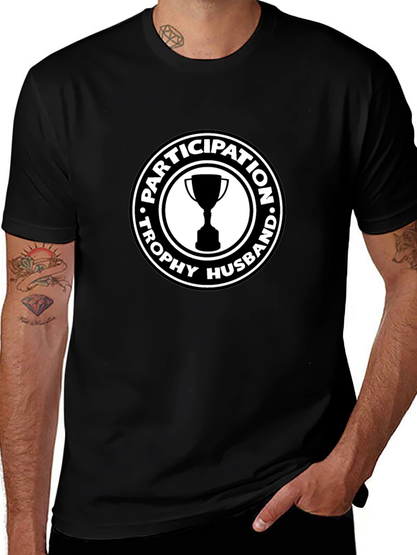 Variant 3 of Participation Trophy Husband T-Shirt - Novelty Gift