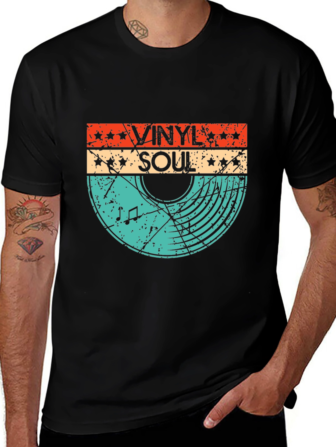 Variant 23 of Retro Vinyl Soul Music T-Shirt