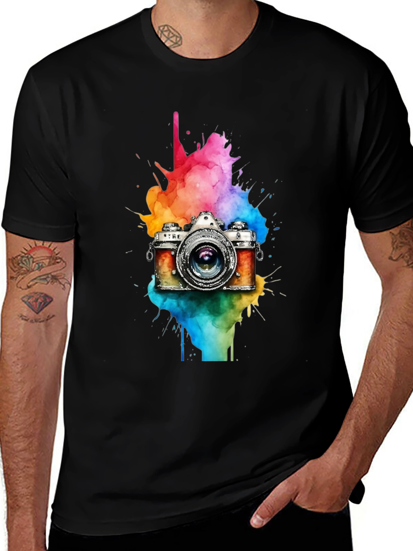Variant 18 of Colorful Camera T-Shirt