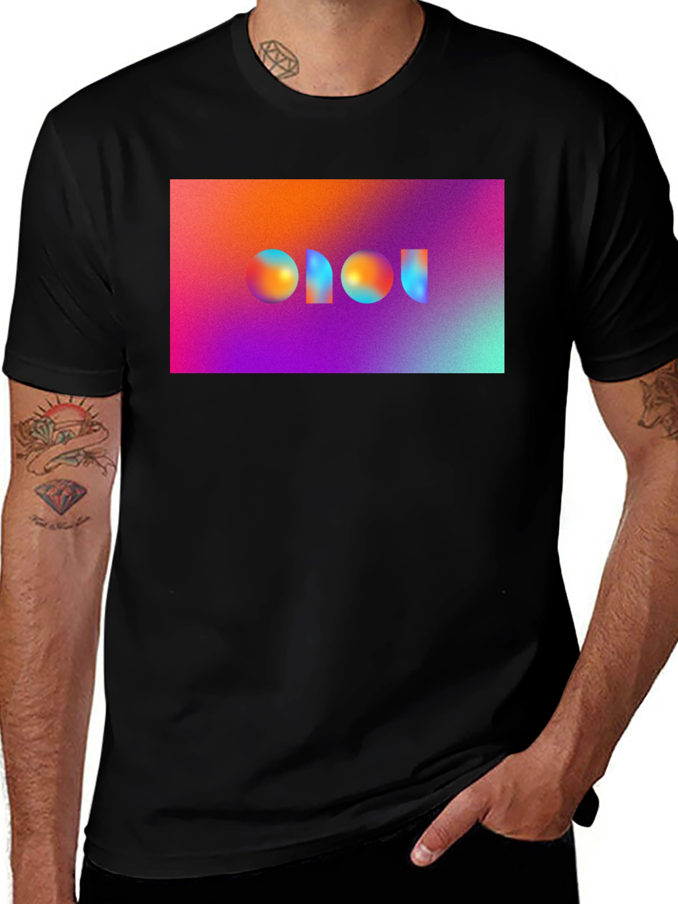 Variant 7 of Abstract Gradient Graphic Tee - Modern Streetwear