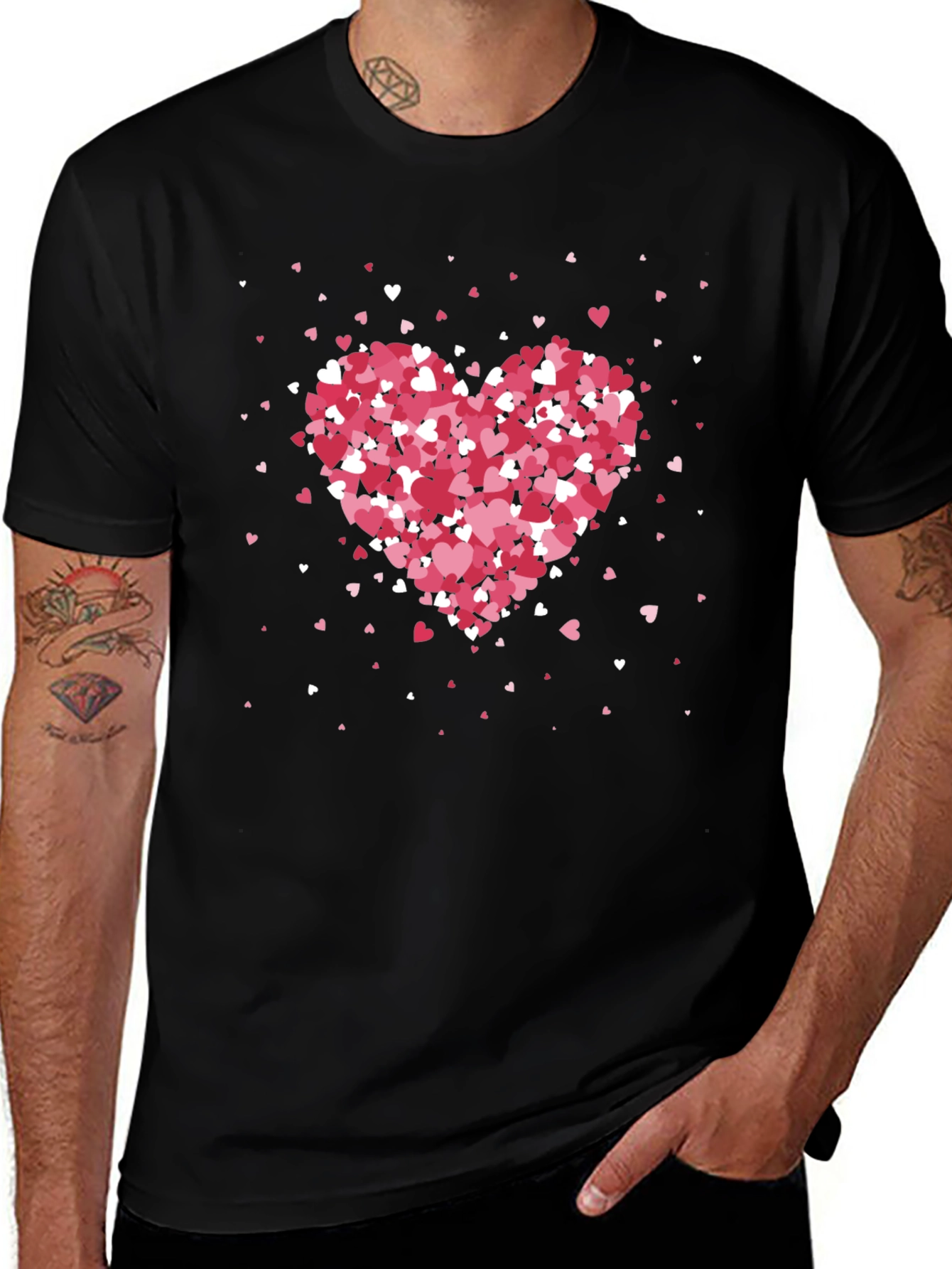 Variant 19 of Heart Valentine's Day T-Shirt - Love Design