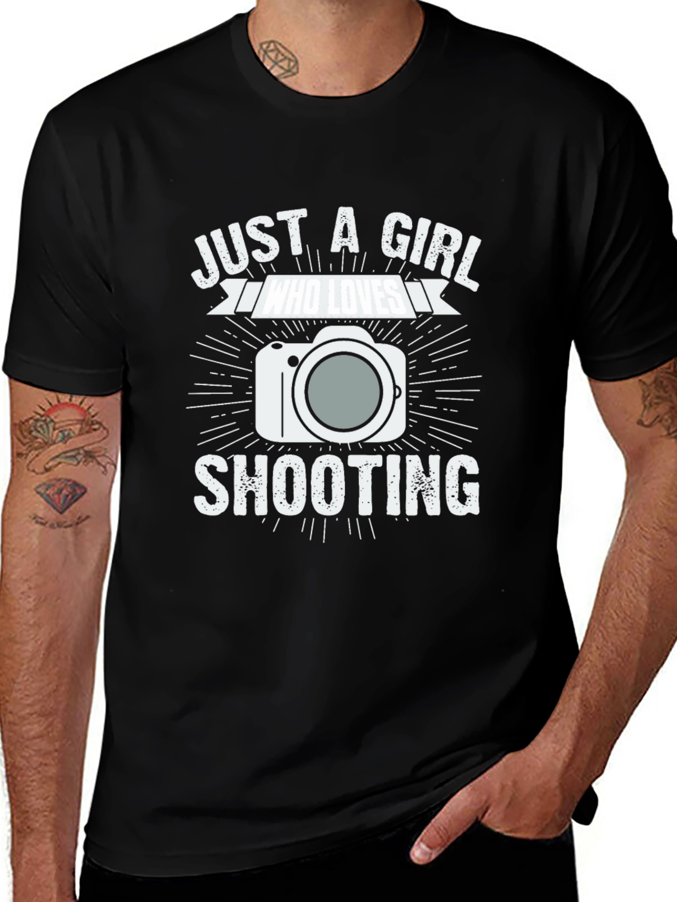 Just A Girl Who Loves Shooting T-Shirt Photography Camera