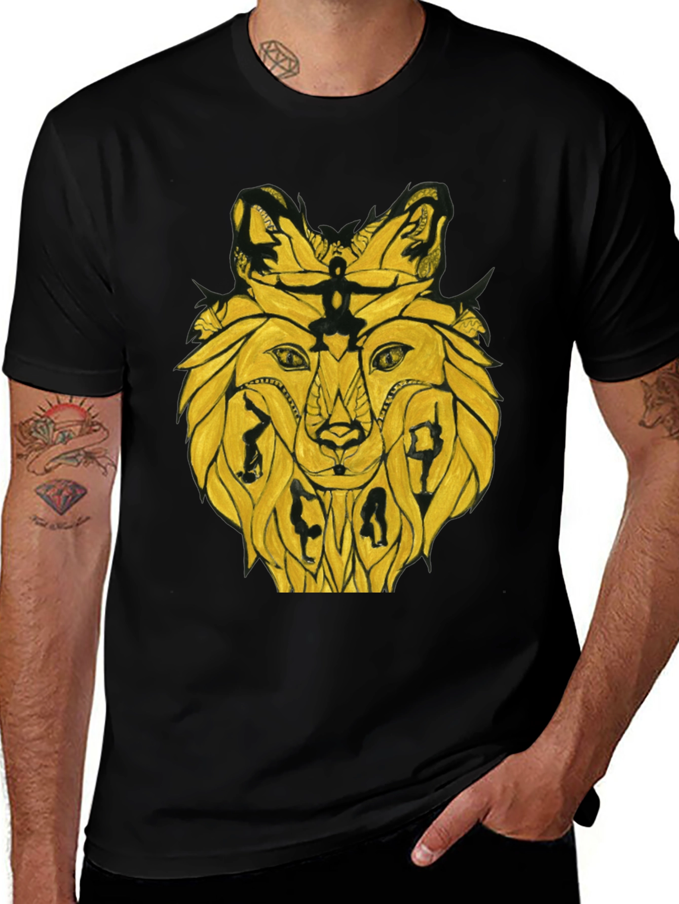 Variant 22 of Abstract Lion T-Shirt - Unique Graphic Tee