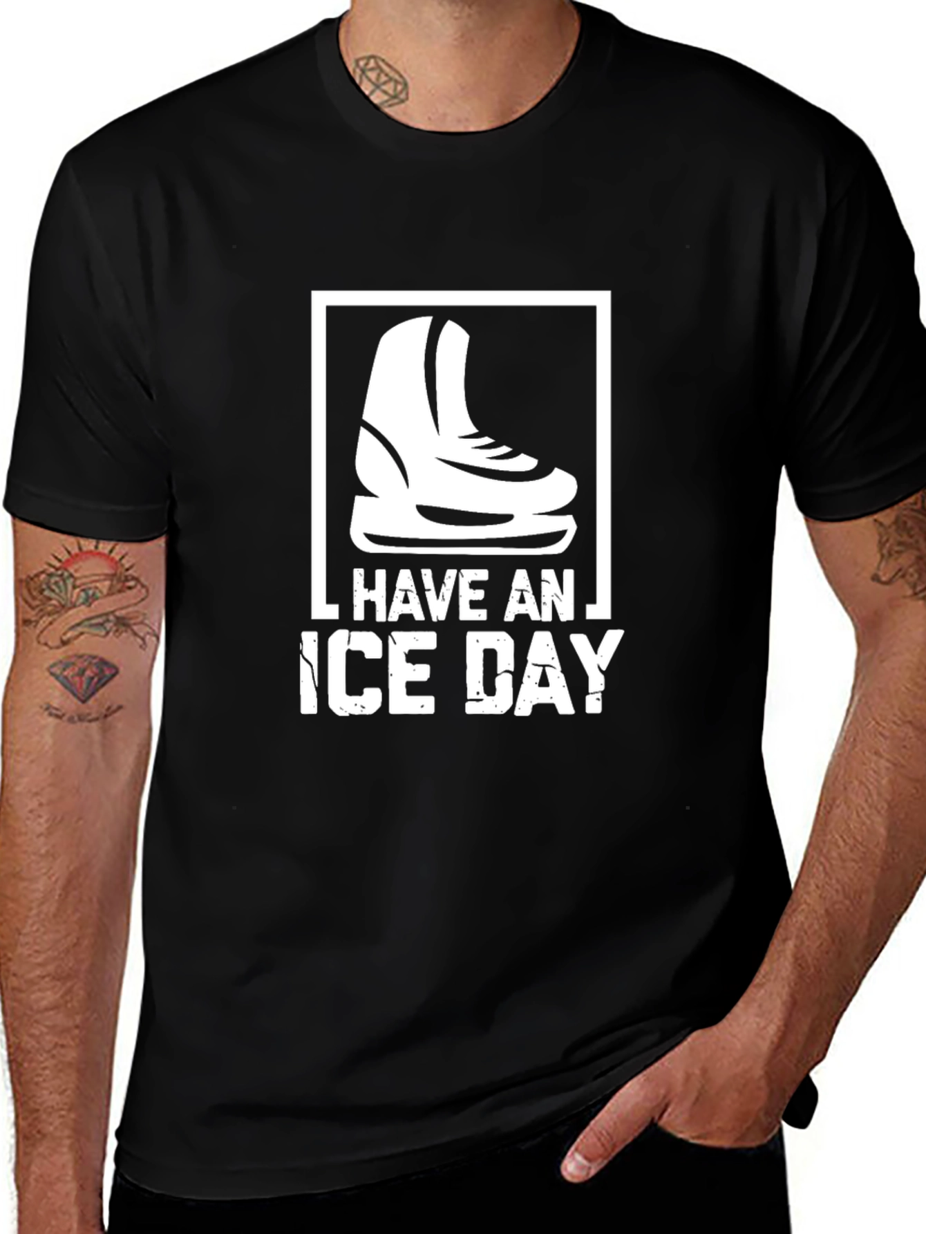 Variant 26 of Have an Ice Day Black Graphic Tee