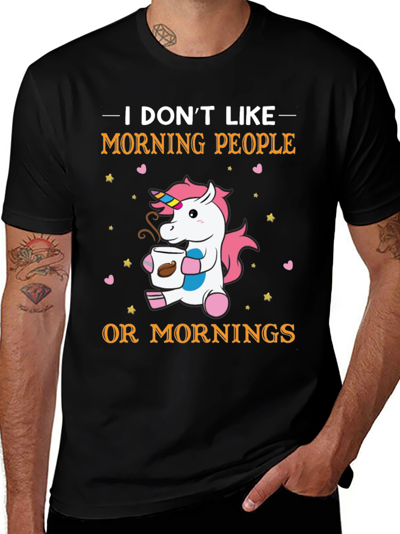 Variant 9 of I Don't Like Morning People Funny Unicorn T-Shirt