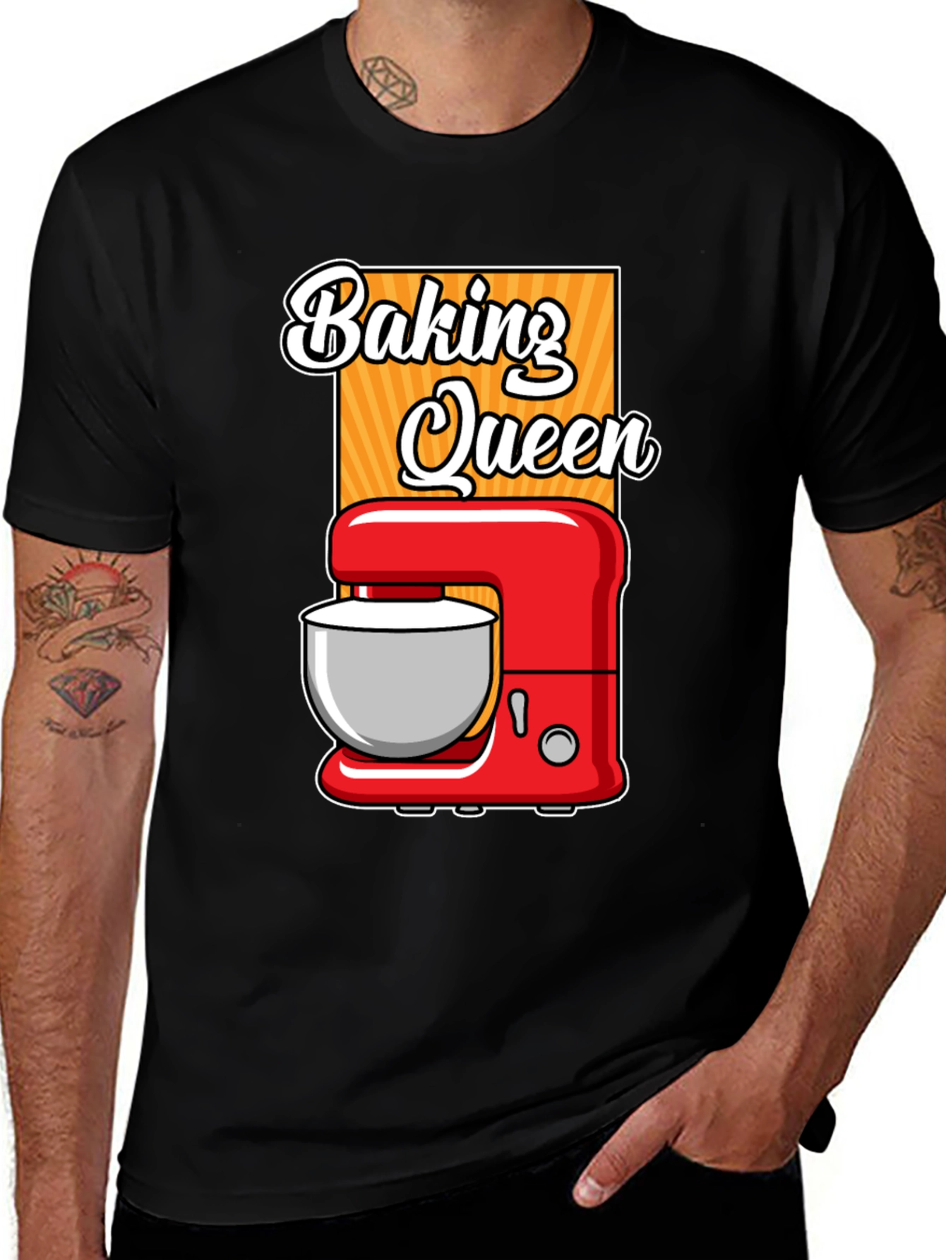 Variant 13 of Baking Queen T-Shirt - Stand Mixer Graphic Tee