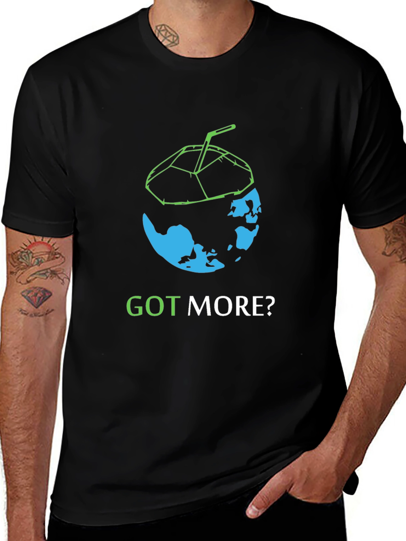 Variant 8 of Got More? Earth Coconut T-Shirt - Eco Friendly Design
