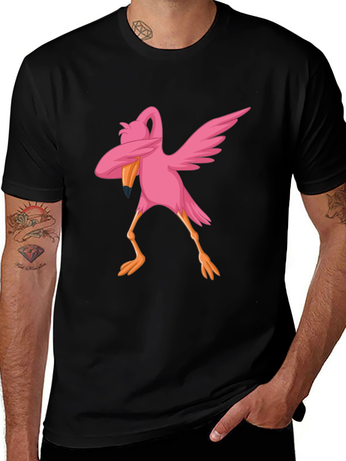 Variant 21 of Funny Flamingo Dab T-Shirt
