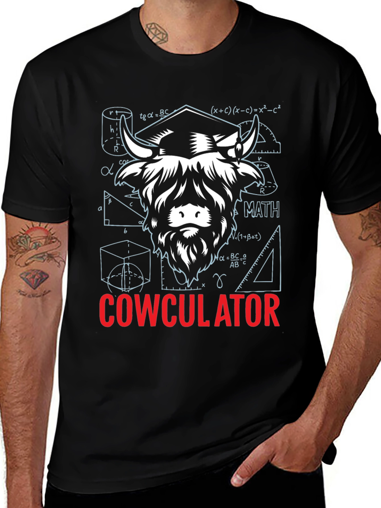 Cowculator Math Pun T-Shirt